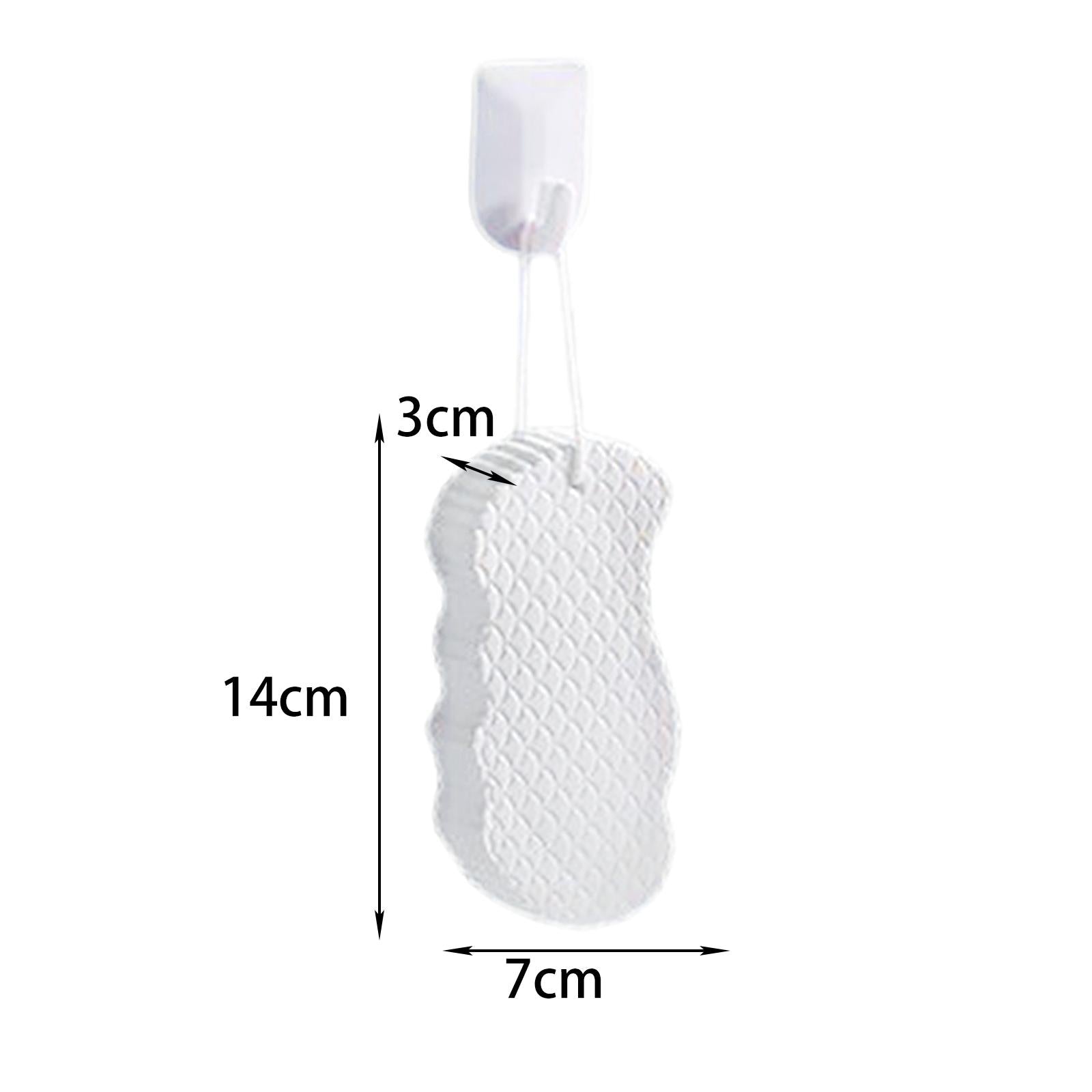 Shower Sponge Soft Cute Shapes Exfoliating for Gentle Cleansing Kids Men White
