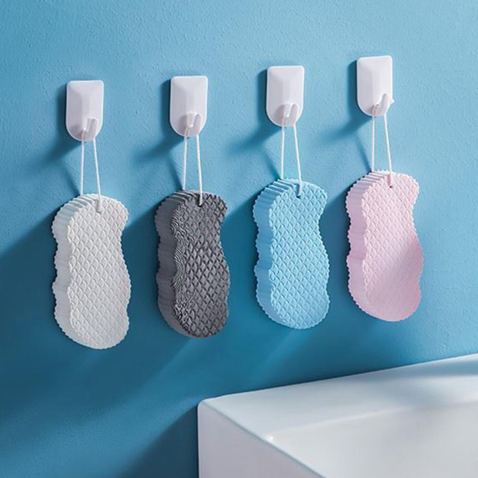 Shower Sponge Soft Cute Shapes Exfoliating for Gentle Cleansing Kids Men White