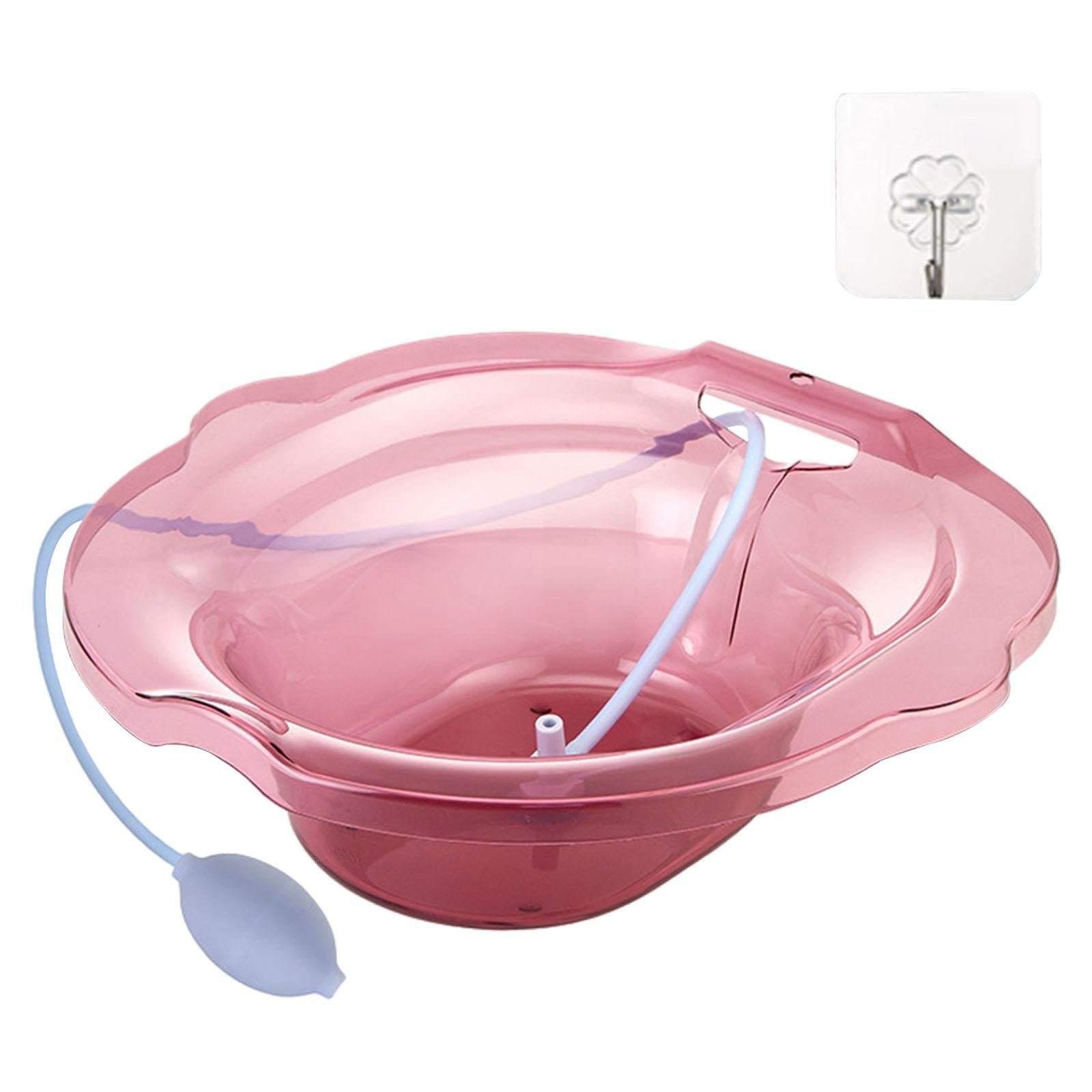 Sitz Bath Toilet Bidet Install On Toilet Tub Soaking Hemorrhoids  Red