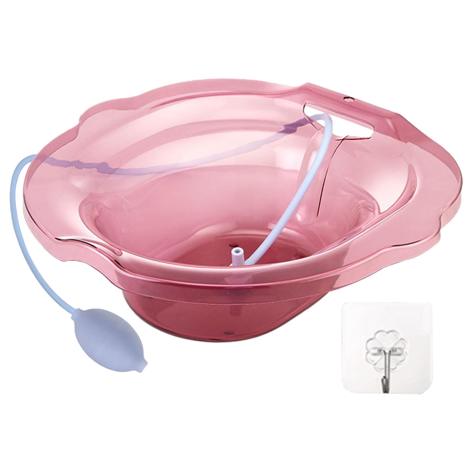 Sitz Bath Toilet Bidet Install On Toilet Tub Soaking Hemorrhoids  Red