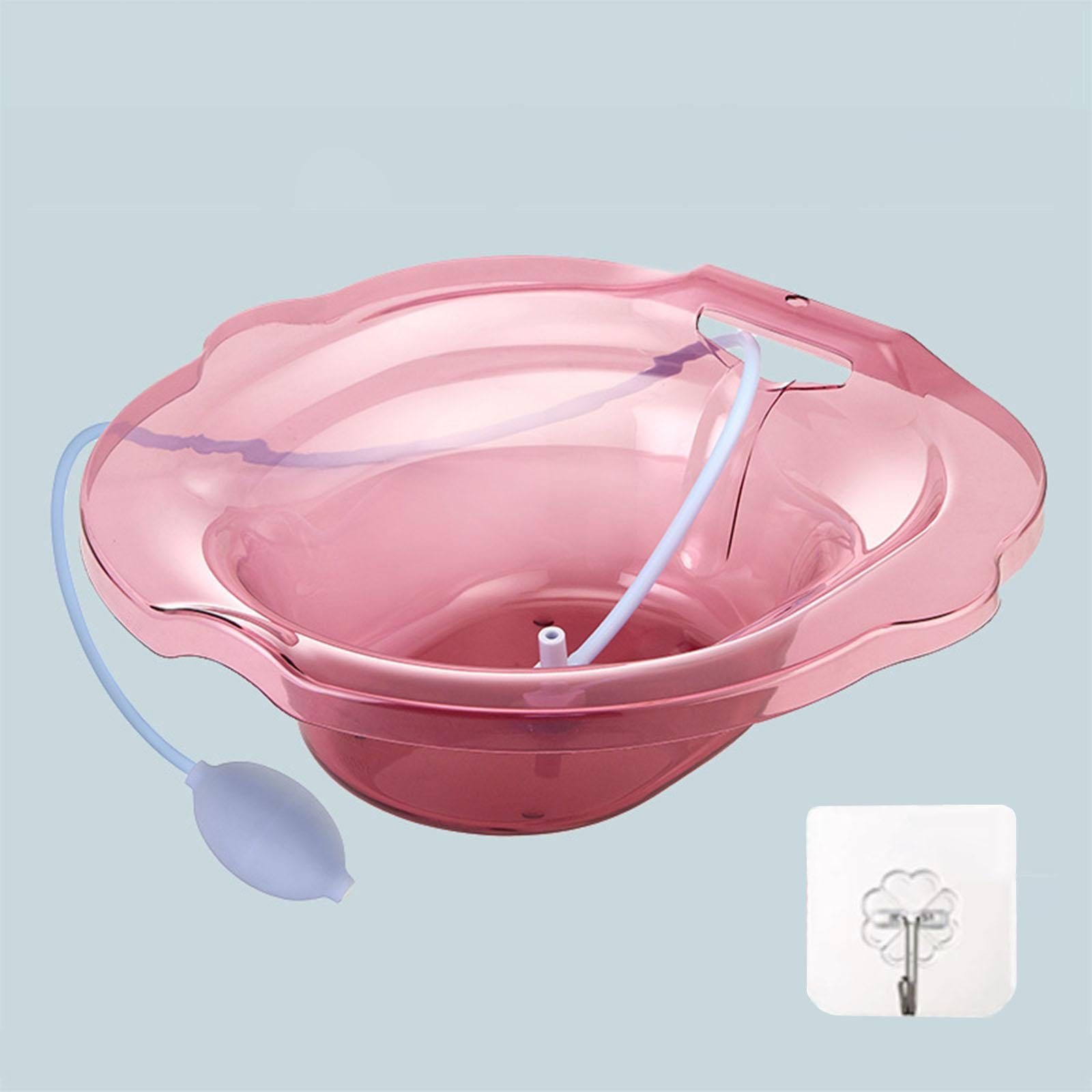 Sitz Bath Toilet Bidet Install On Toilet Tub Soaking Hemorrhoids  Red