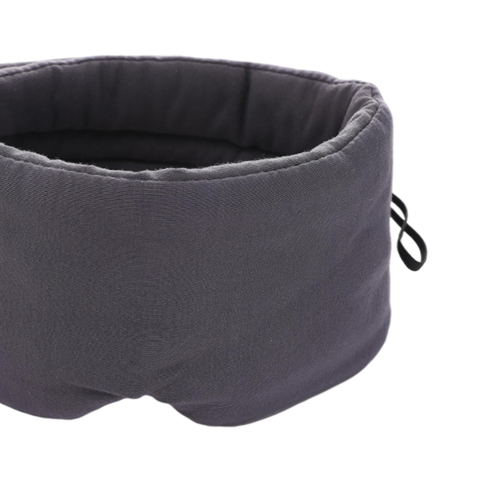 Cotton Sleep Eye Mask Breathable Soft for Travel Home Men Women Grey
