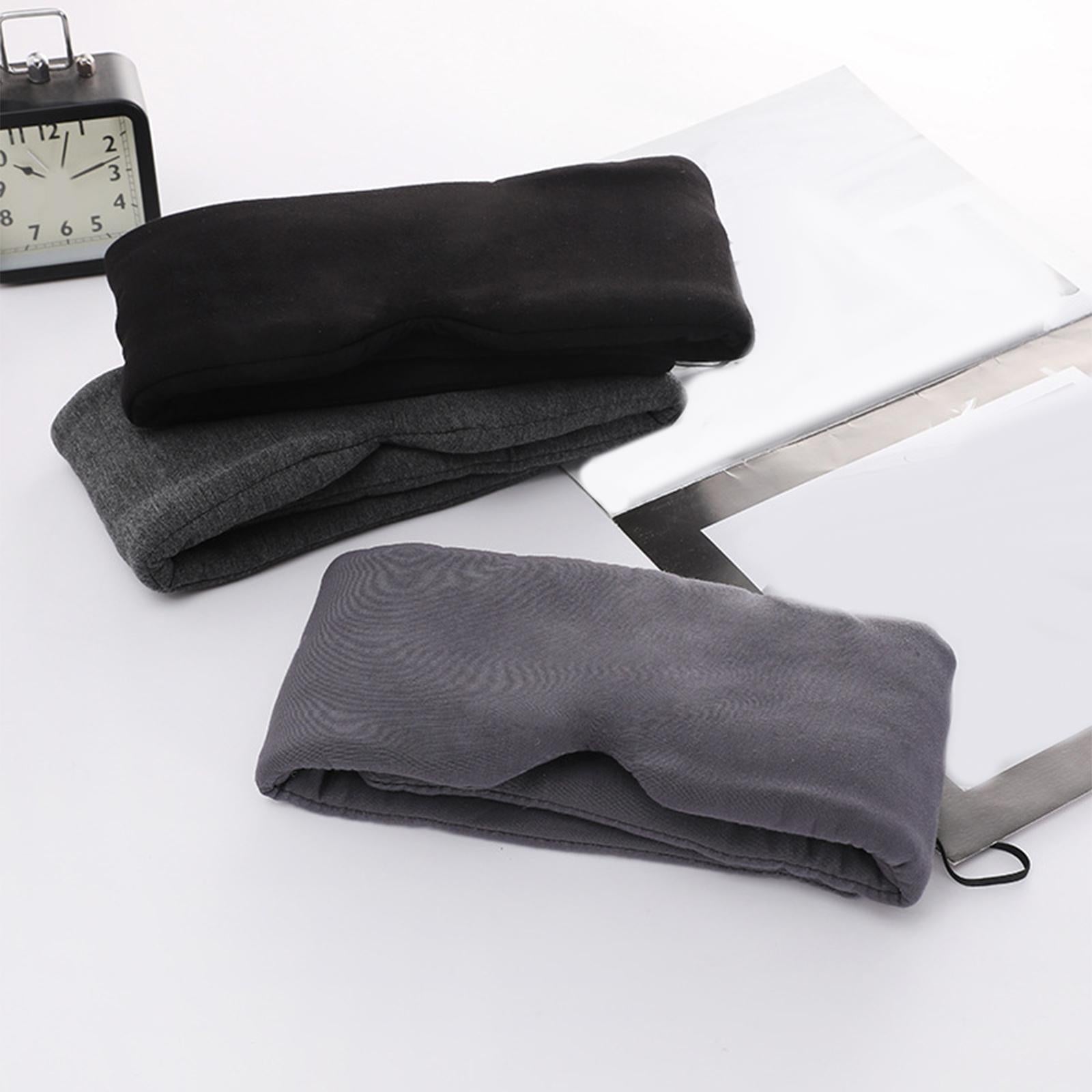Cotton Sleep Eye Mask Breathable Soft for Travel Home Men Women Grey