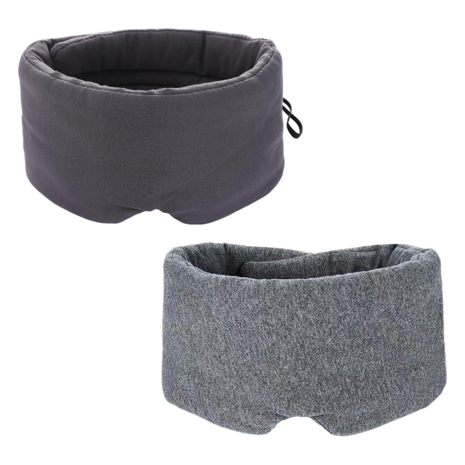 Cotton Sleep Eye Mask Breathable Soft for Travel Home Men Women Grey