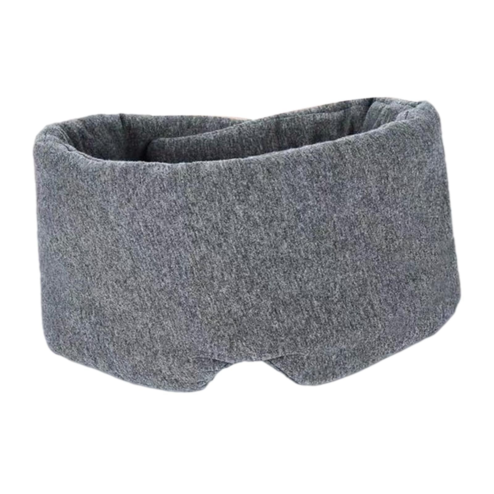 Cotton Sleep Eye Mask Breathable Soft for Travel Home Men Women Heather Grey