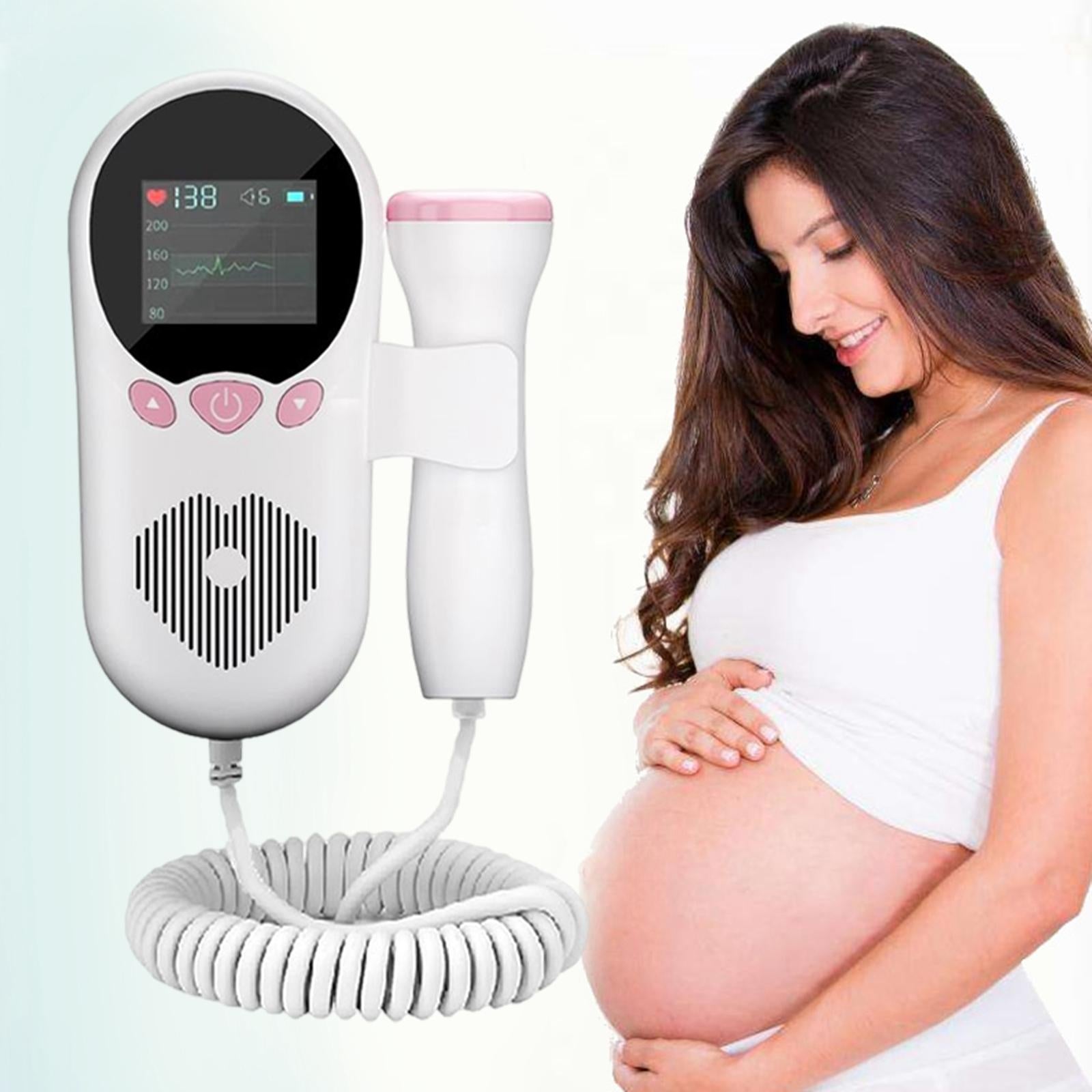 Baby Fetal Heartbeat Monitor Detector for Pregnant  Colorful Curve Display