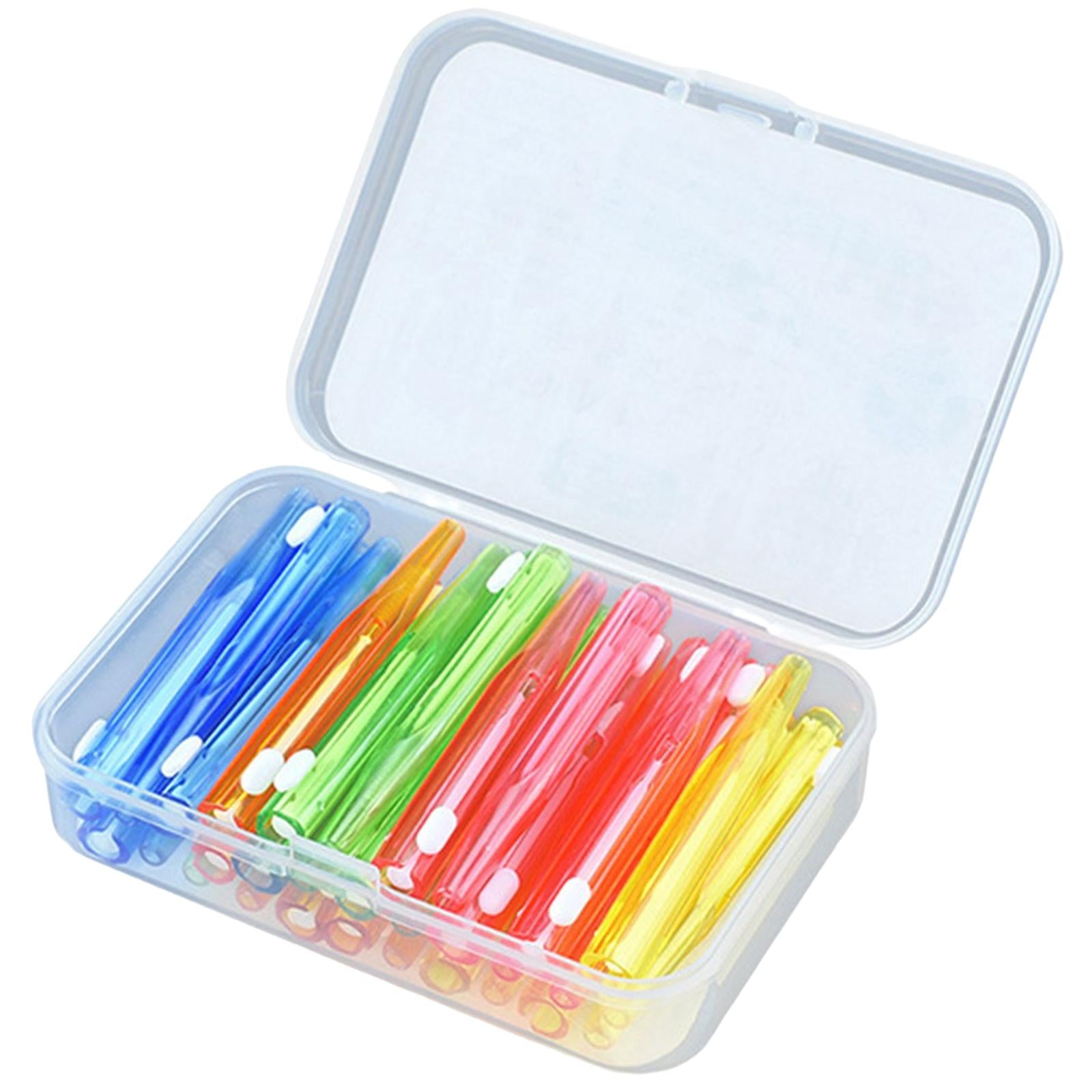 30pcs Interdental Brush Toothpick Dental Hygiene Brush Retractable Mixed