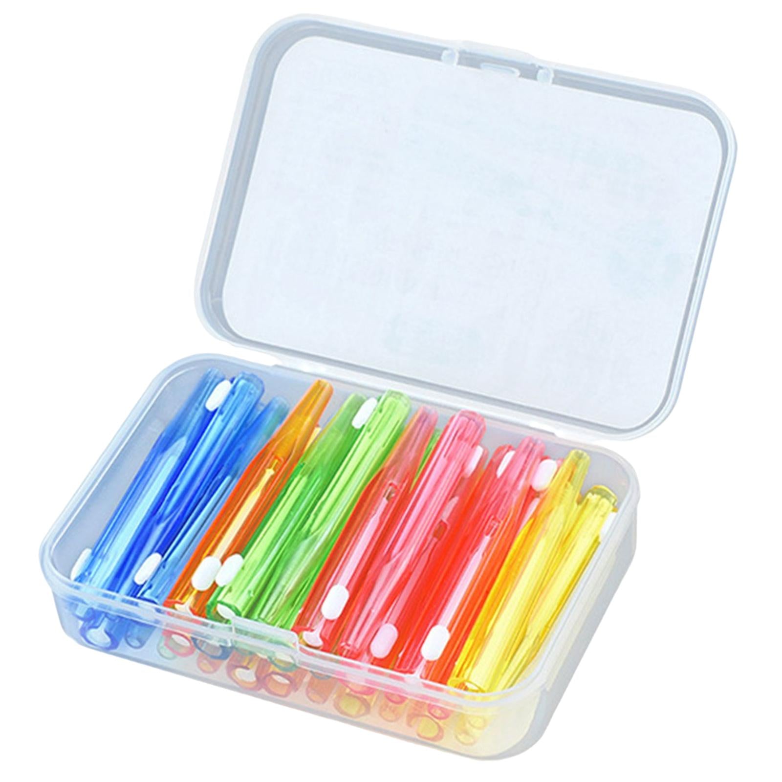 30pcs Interdental Brush Toothpick Dental Hygiene Brush Retractable Mixed