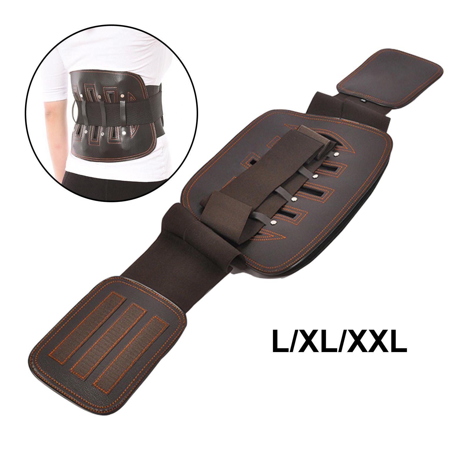 Back Support Belt Lumbar Belt Brace Waist Protector for Scoliosis Women Men L