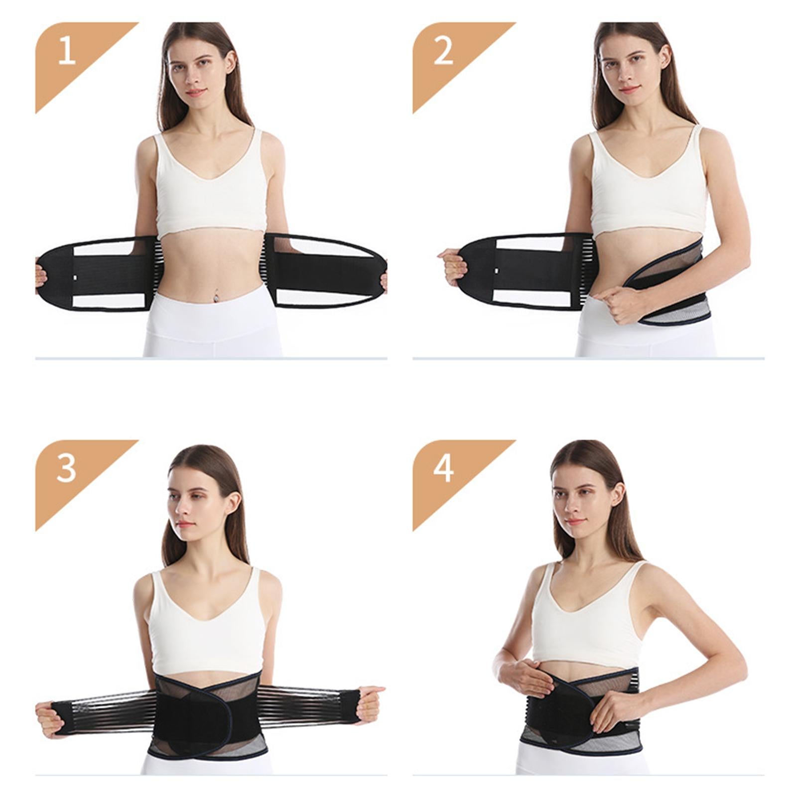 Back Support Belt Lumbar Support Adjustable for Scoliosis Men and Ladies XL