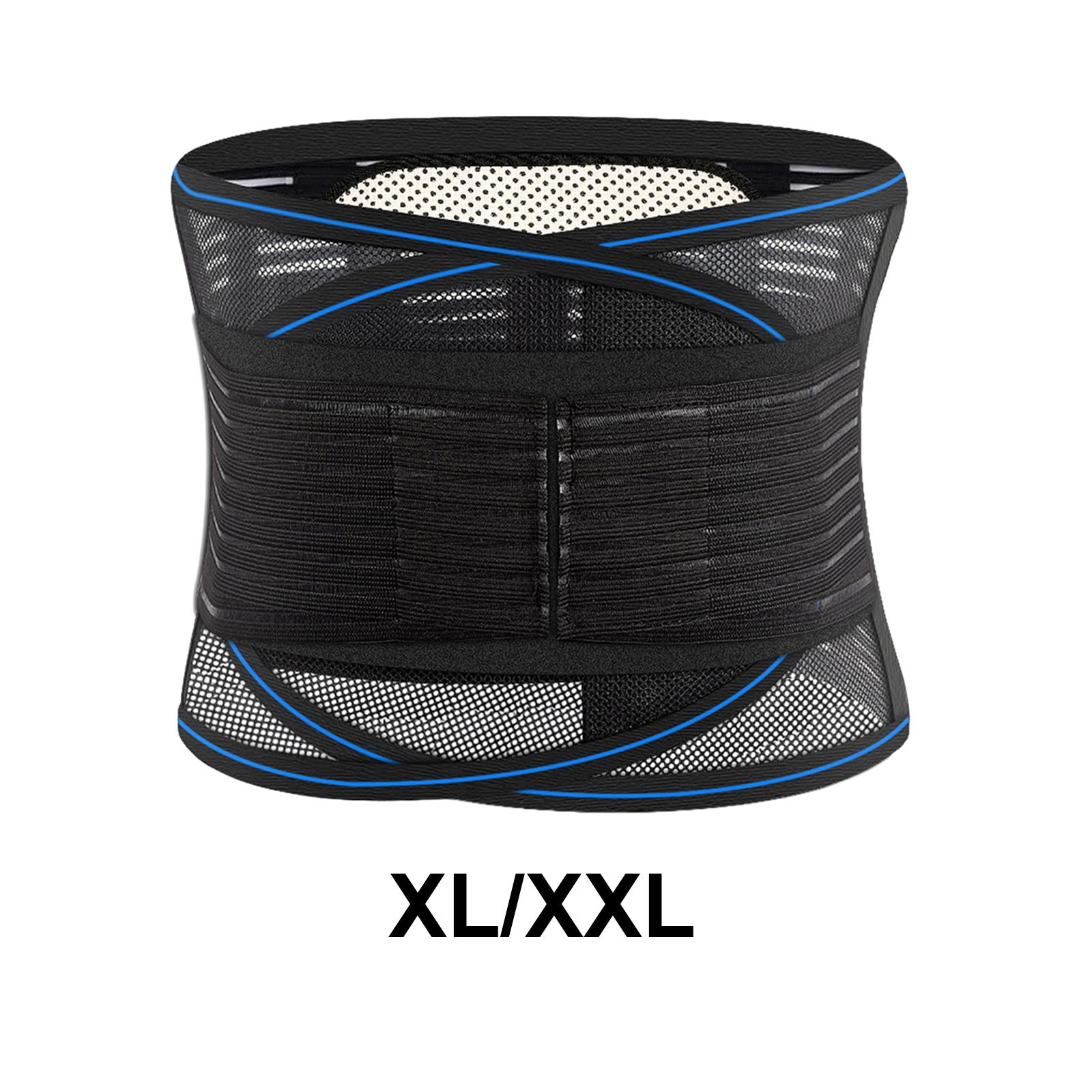 Back Support Belt Lumbar Support Adjustable for Scoliosis Men and Ladies XL
