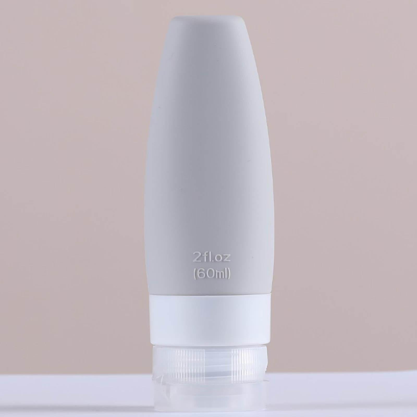 Silicone Travel Bottles Refillable for Conditioner Lotion Soap Men Women 2x 60ml 2x 90ml