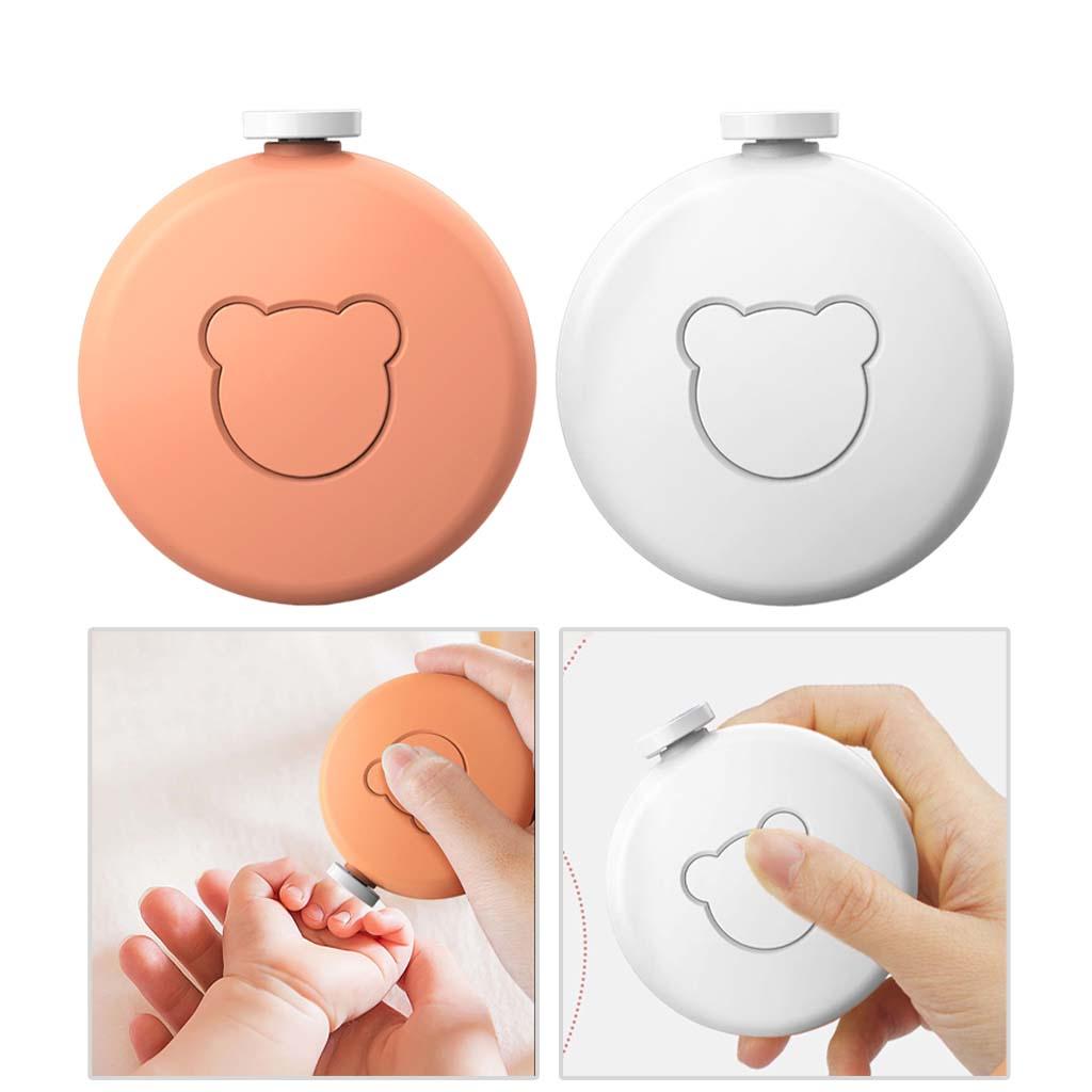 Baby Electric Nail File Nail File Kit for Newborn Trim Polish Grooming Kit Orange