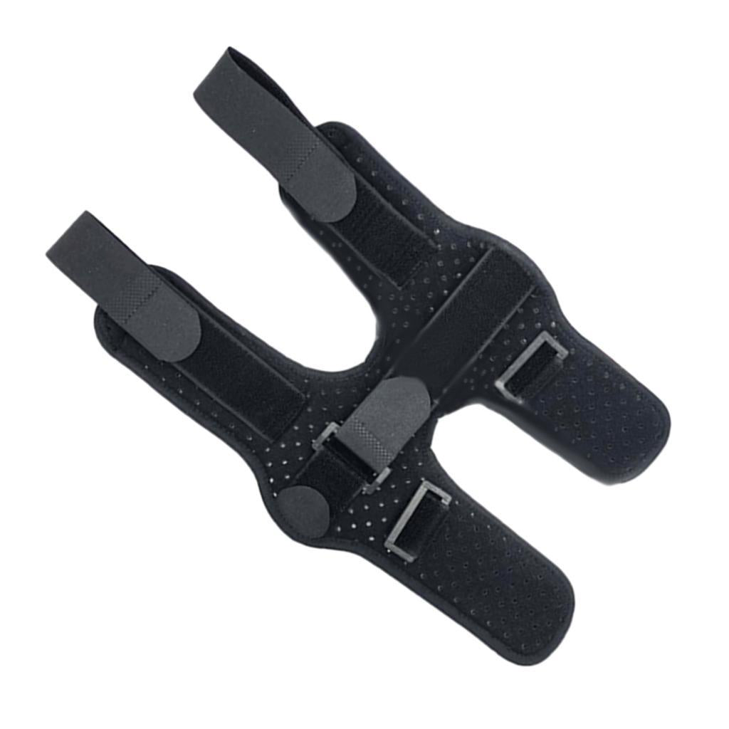 Adjustable Plantar Fasciitis Night Splint Soft Pad Ligament Belt Black