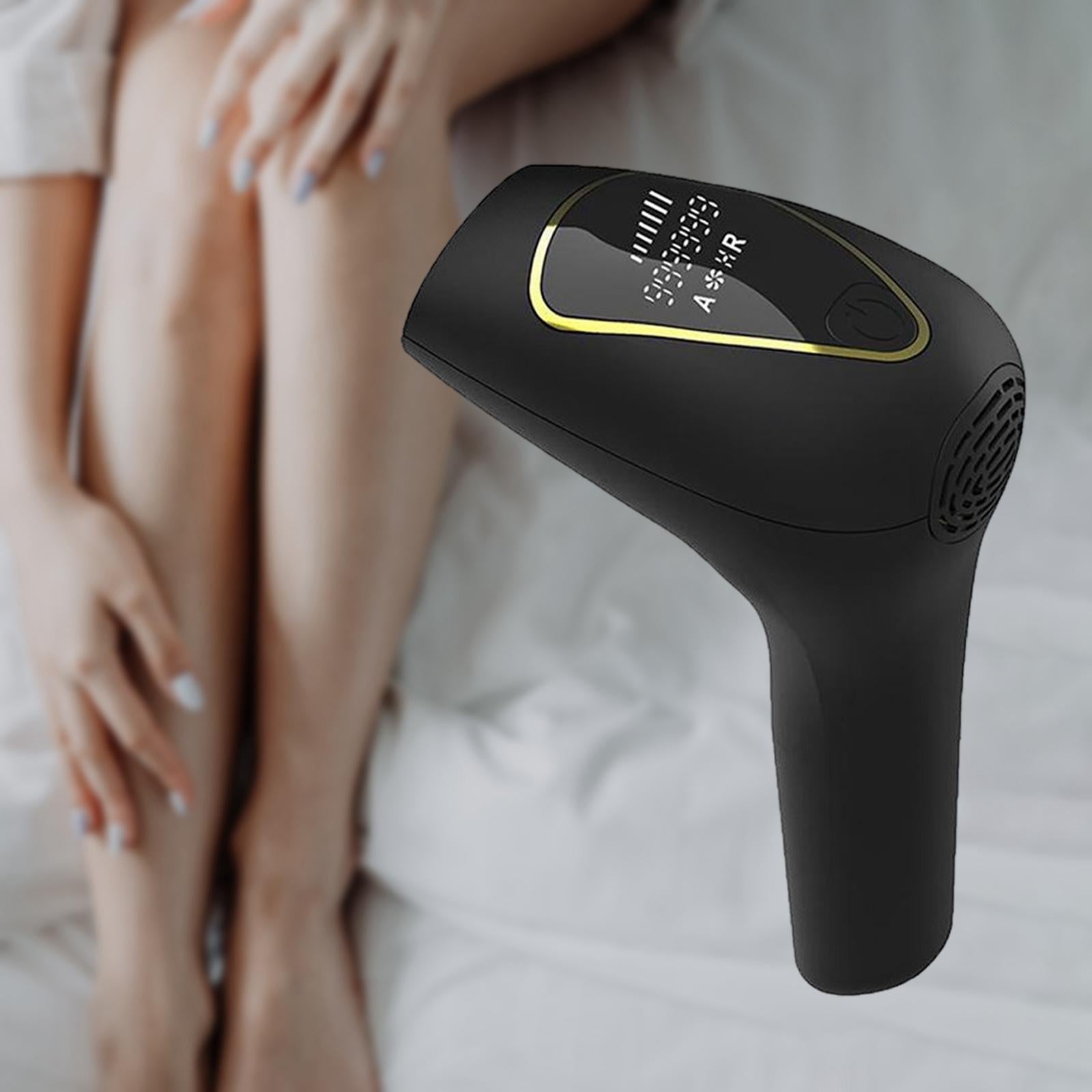 Permanent Painless Hair Removal Epilator Easy to Use for Leg Women Men Black