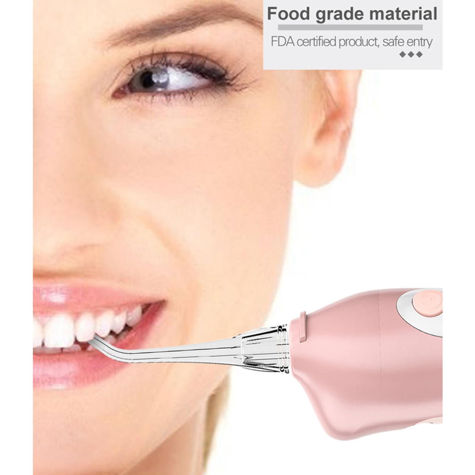 Water Oral Flosser Irrigator Whitening USB Charging Orthodontic for Travel Pink