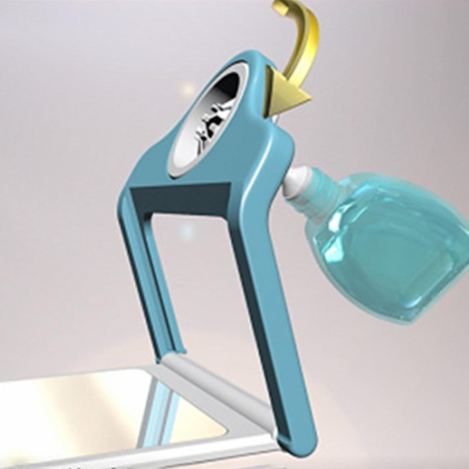 Eye Drop Applicator with Mirror Eyedrop Bottle Holder for Elderly Kids Blue