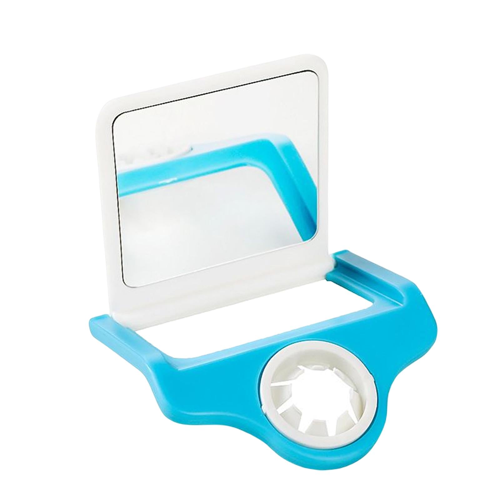 Eye Drop Applicator with Mirror Eyedrop Bottle Holder for Elderly Kids White