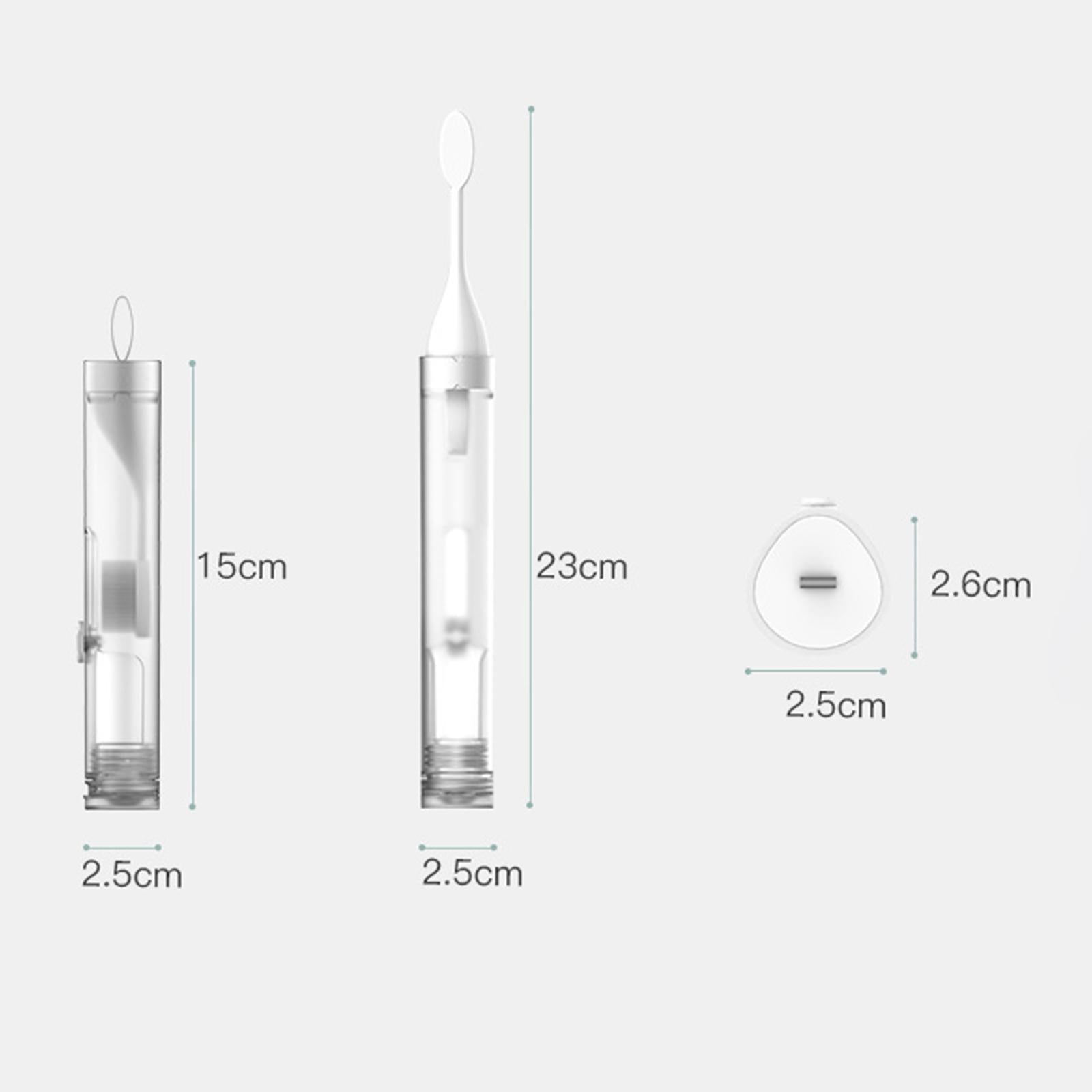 Mini Portable Folding Toothbrush Set Tooth Cleaning Tools Backpacking White