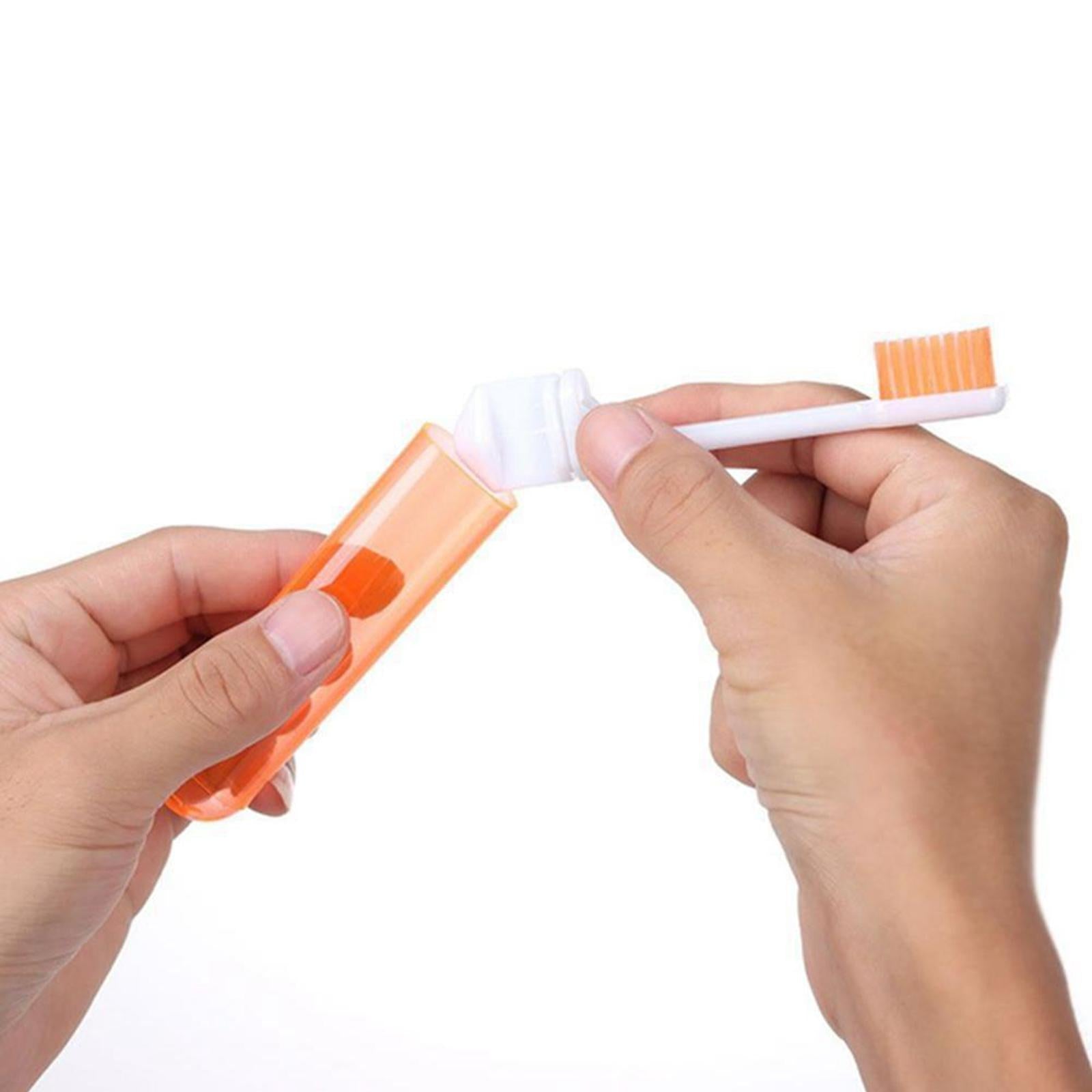 6 Pcs Portable Folding Toothbrush Pocket Size for Travel Hiking Kids Adults