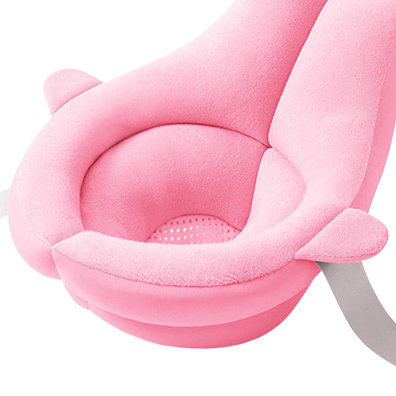 Baby Bath Tub Seat Whale Shape Anti Slip Adjustable Comfortable Infant Pink