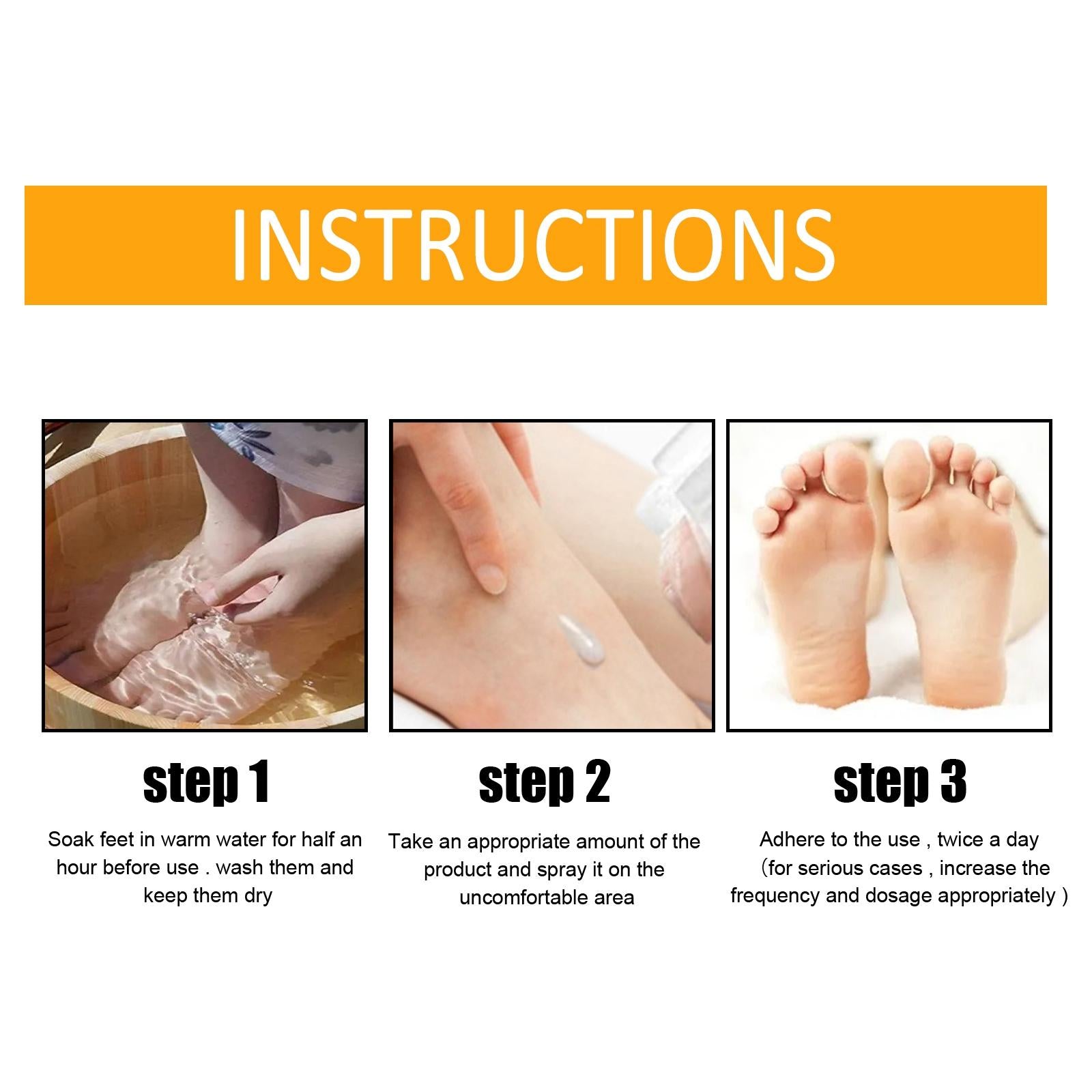 Foot Peeling Spray Hydrating Body Care Moisturzing for Feet Dead Skin  100ml