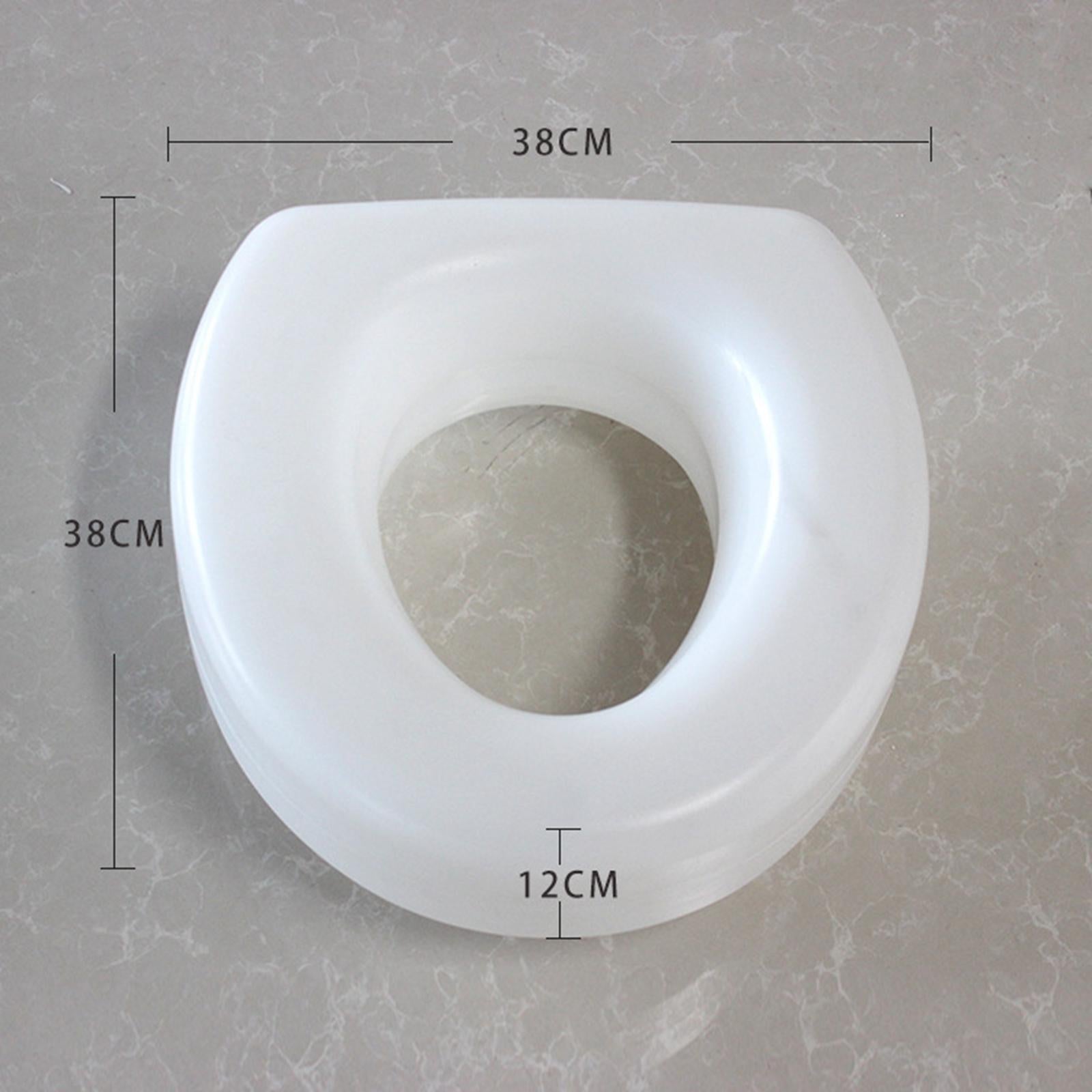 Raised Toilet Seat Tool Free Set up Premium for Disabled White Adjustable
