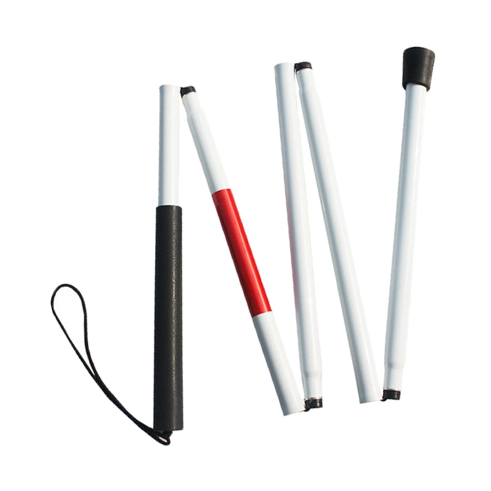 Folding Cane Portable Hiking Cane Reflective for Vision Impaired and Blind
