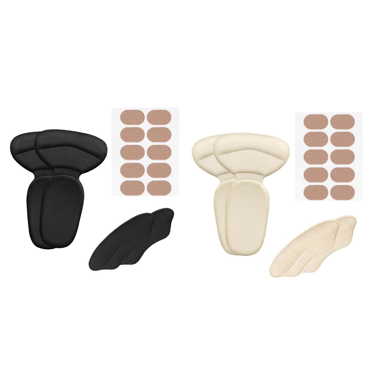 Shoes Heel Protectors Kit Anti Slip Self Adhesive for Hiking Climbing Black