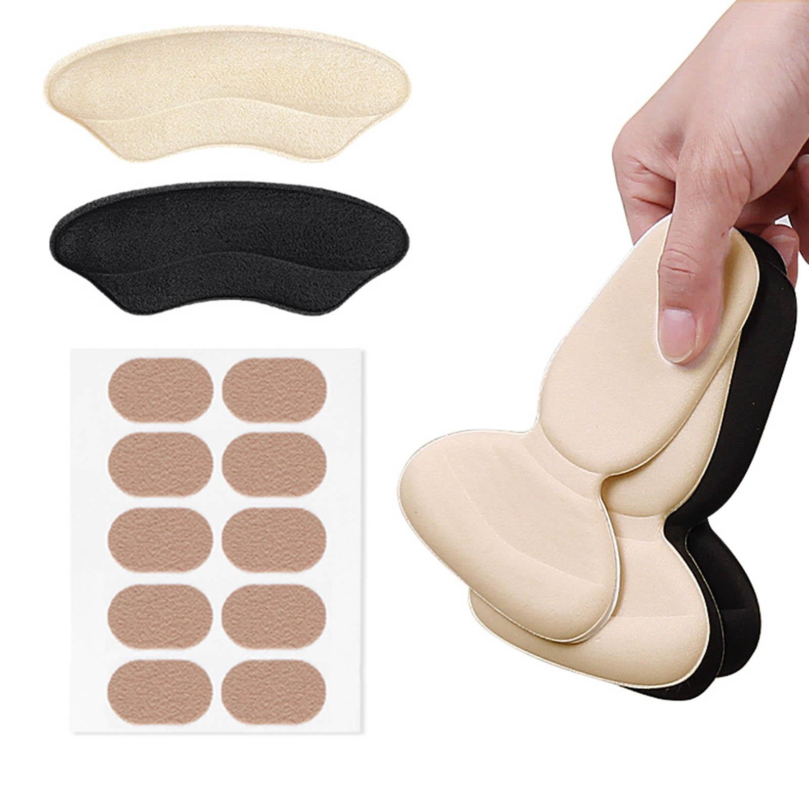 Shoes Heel Protectors Kit Anti Slip Self Adhesive for Hiking Climbing Black