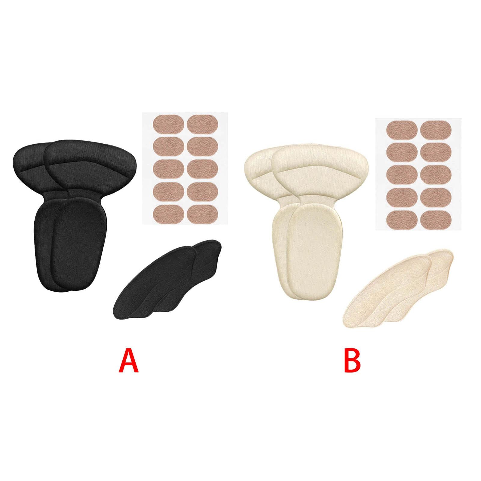 Shoes Heel Protectors Kit Anti Slip Self Adhesive for Hiking Climbing Black