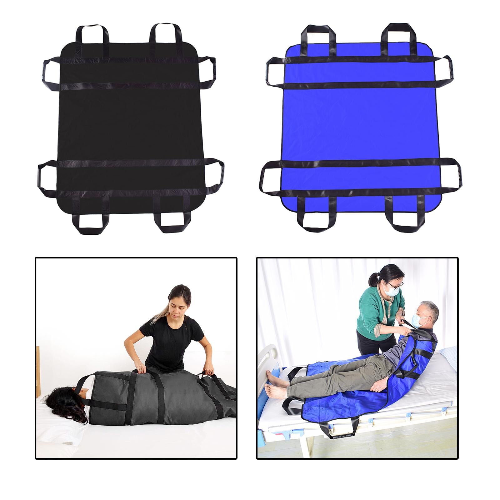 40x48Inches Positioning Bed Pad Incontinence Mattress Easy Lift Black