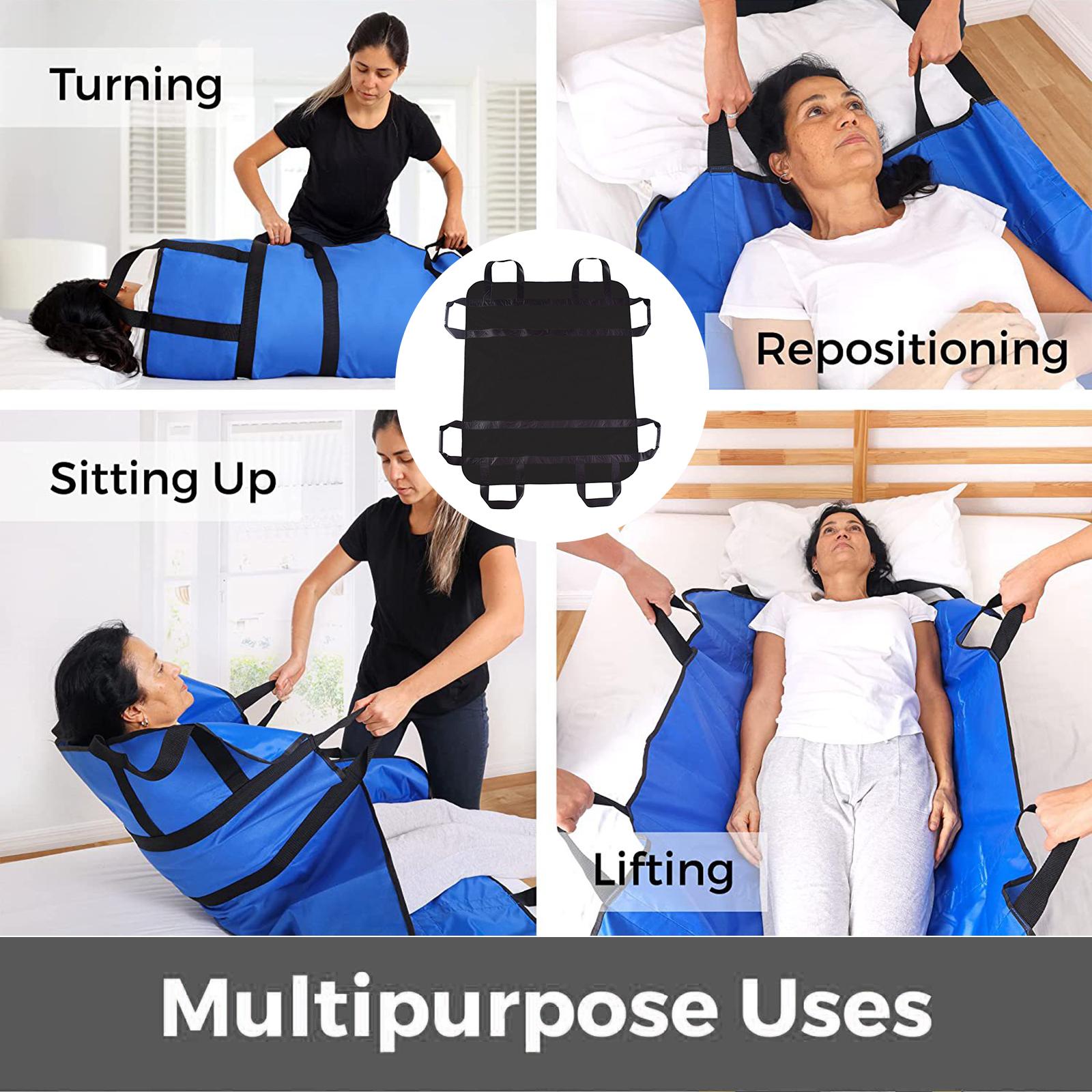 40x48Inches Positioning Bed Pad Incontinence Mattress Easy Lift Black