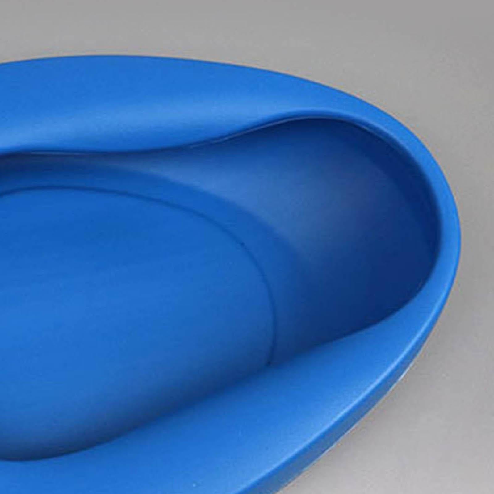 Bedpan Stable Easy Use Durable Reusable Plastic for Elderly Female Male Blue