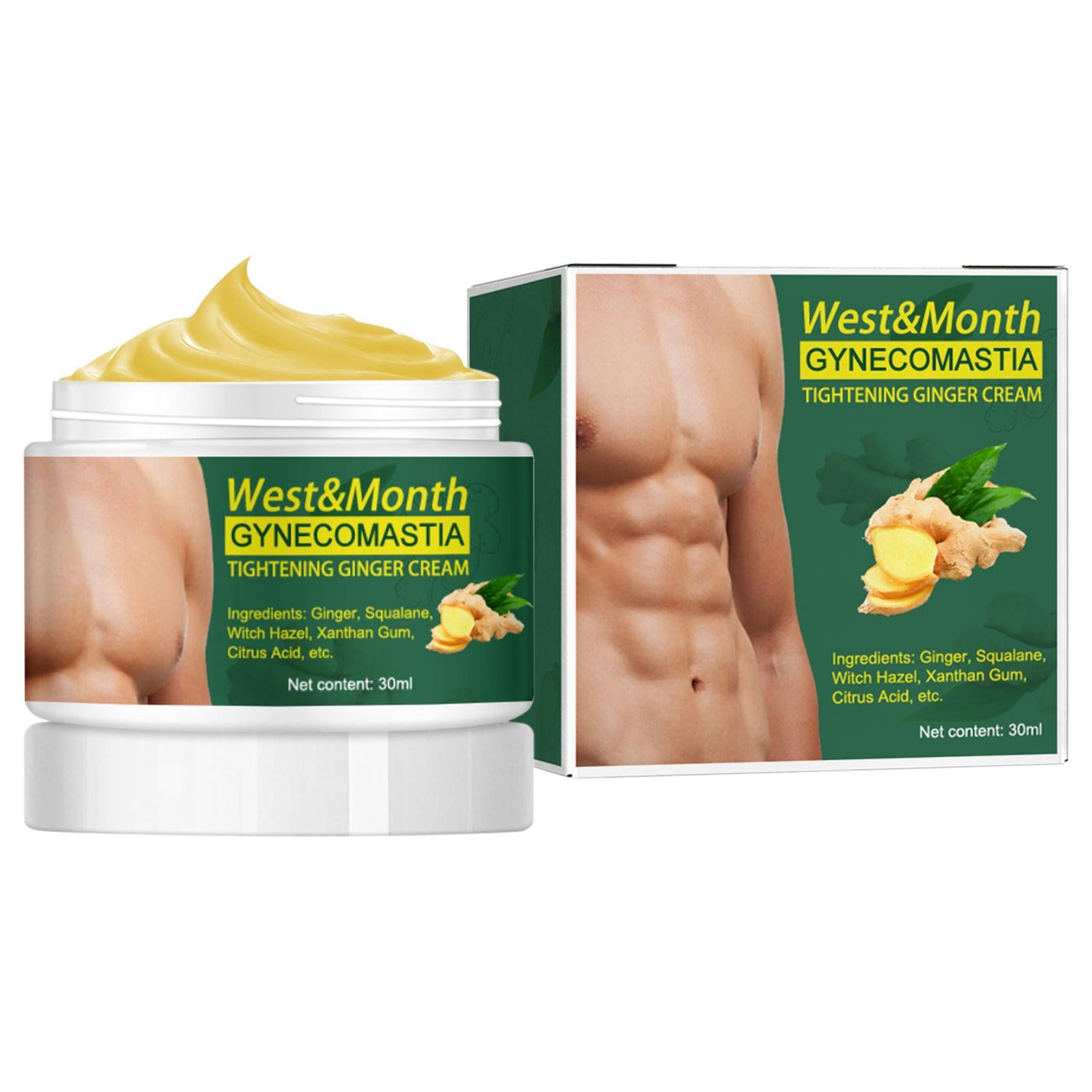 Gynecomastia Tightening Ginger Cream Anti Cellulite for Adults Women Men 1 Pcs