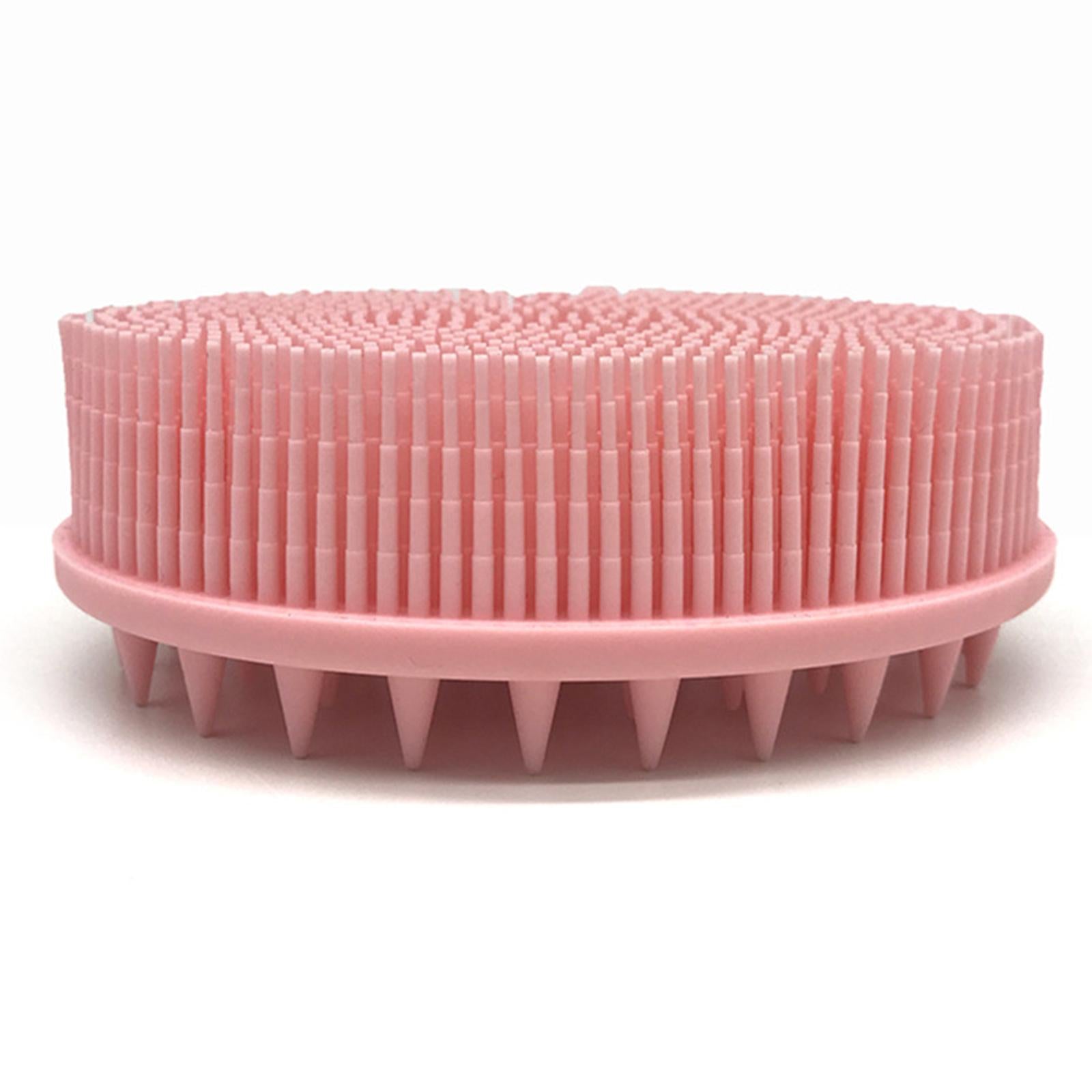 Silicone Bath Shower Brush Exfoliating Body Brush for Home Men Women Pink