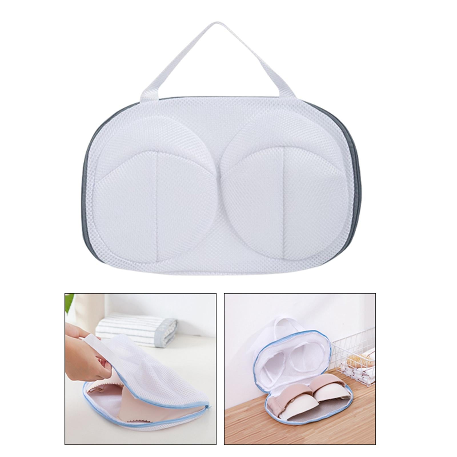 Bra Washing Bag Bra Bag for Air Drying & Hanging Fine Mesh Bra Laundry Bag Gray Edge