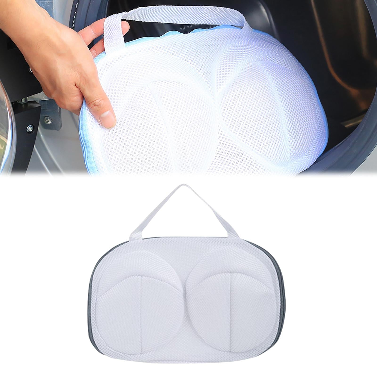 Bra Washing Bag Bra Bag for Air Drying & Hanging Fine Mesh Bra Laundry Bag Gray Edge