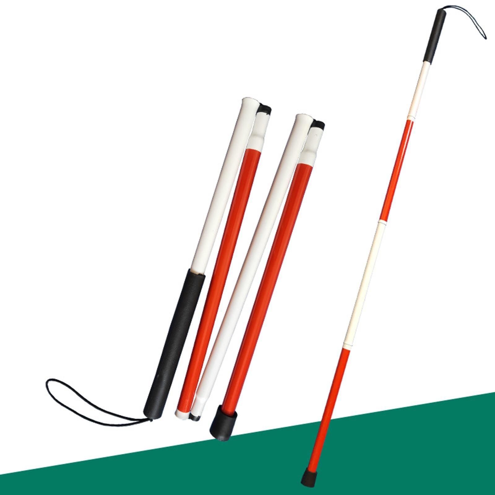 Aluminium Alloy Folding Cane Adjustable Lightweight Blind Blind People Rubber Base