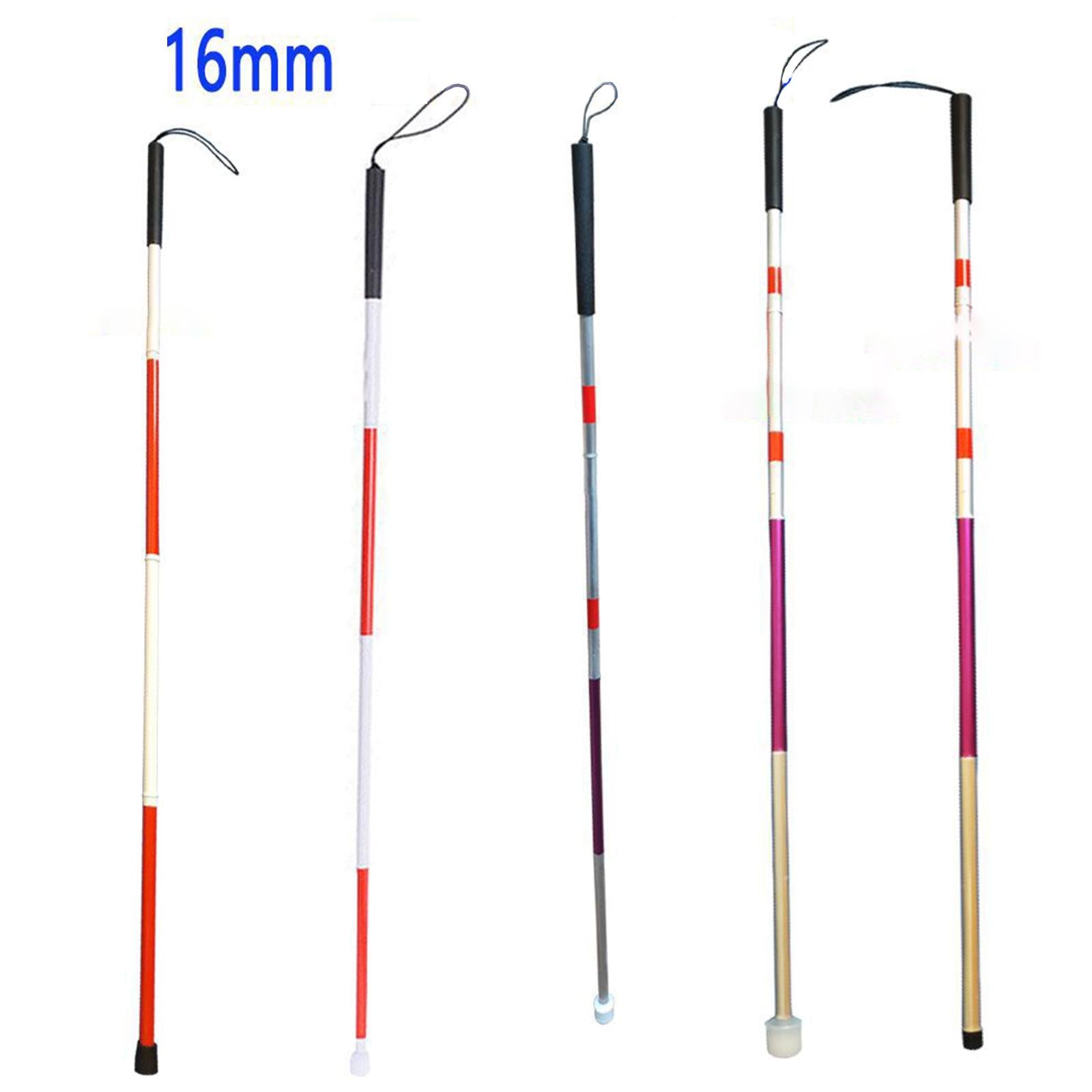 Aluminium Alloy Folding Cane Adjustable Lightweight Blind Blind People Rubber Base