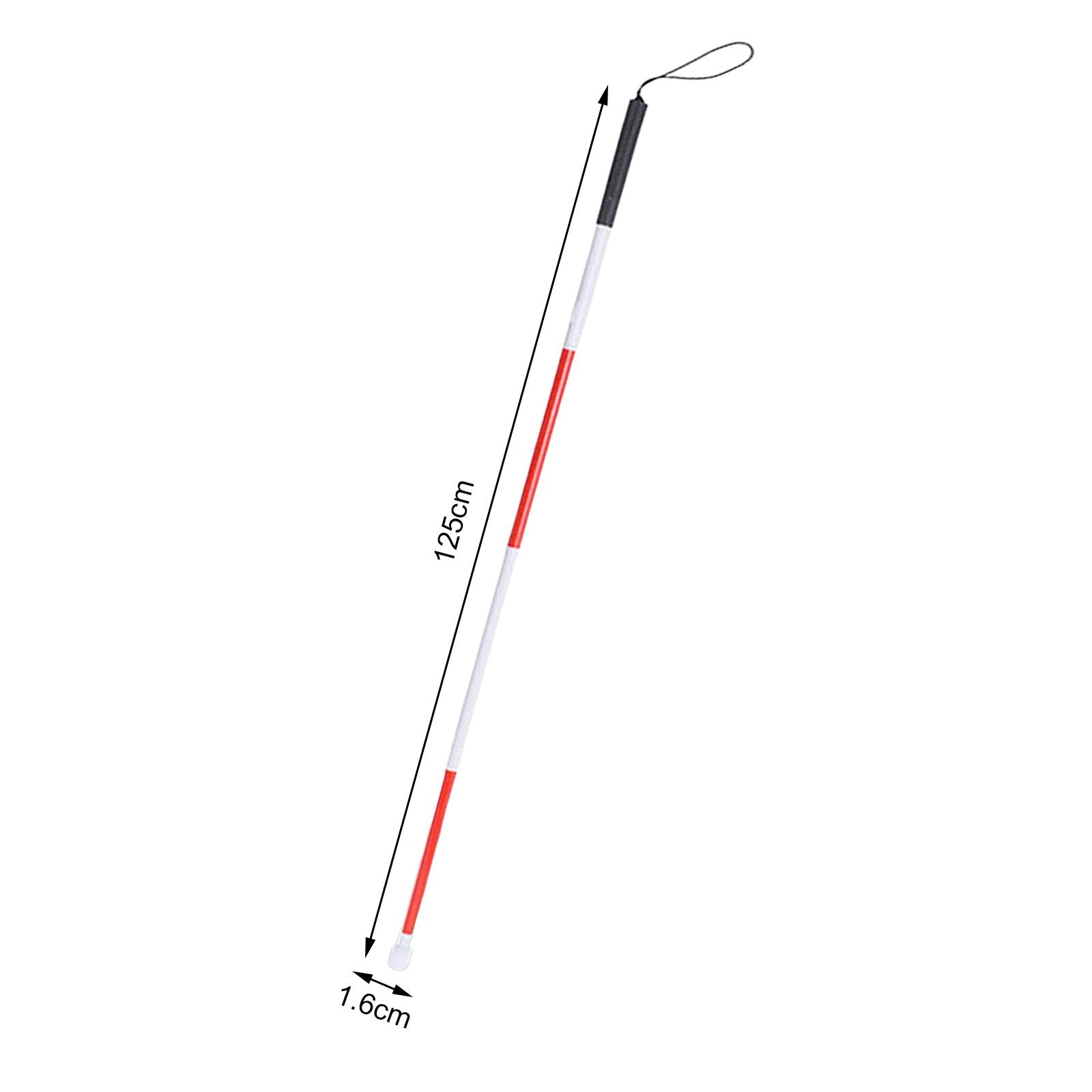 Aluminium Alloy Folding Cane Adjustable Lightweight Blind Blind People Roatable Head