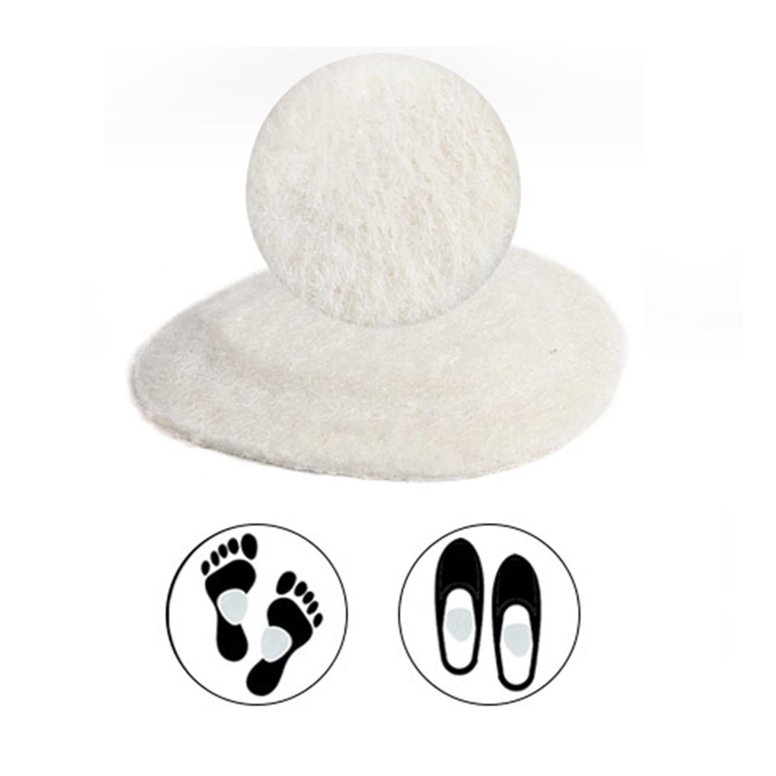 4 Pieces Soft Metatarsal Felt Pads Comfortable White Relieve Foot Pain