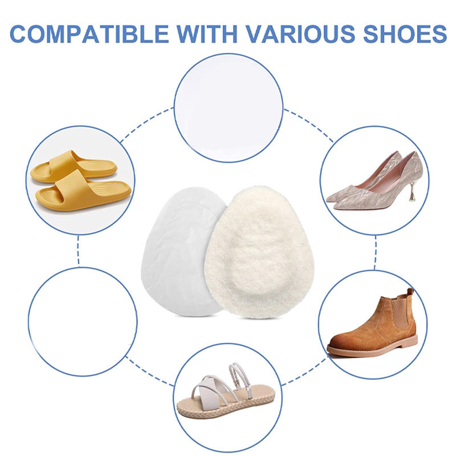 4 Pieces Soft Metatarsal Felt Pads Comfortable White Relieve Foot Pain