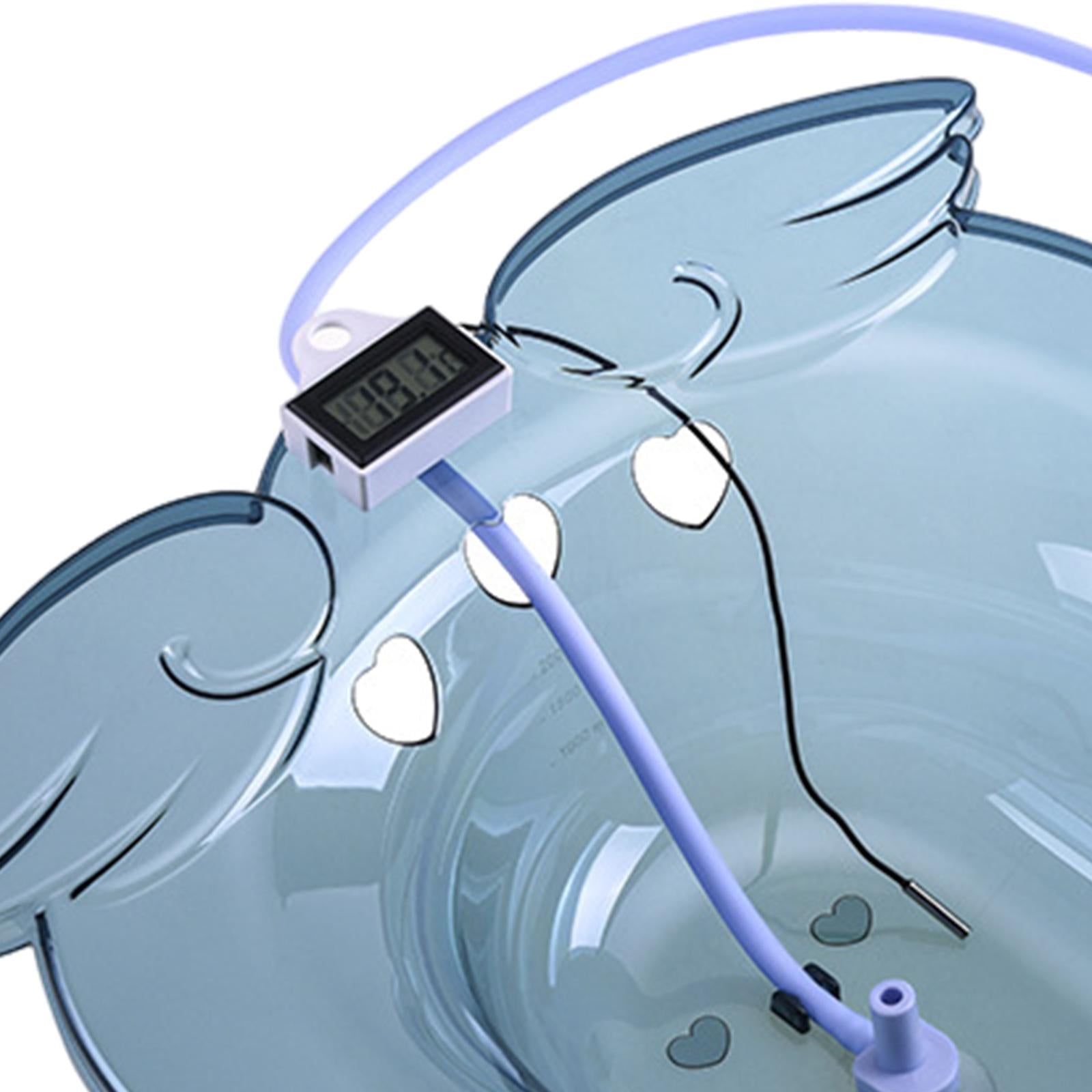 Deepen Sitz Bath Toilet Seat Hip Bidet for Pregnant Women Temp Display Blue
