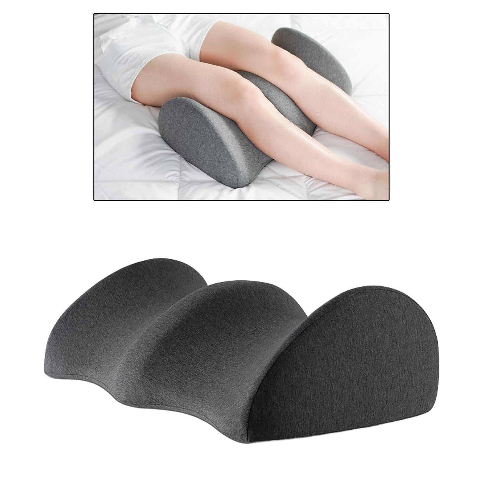 Knee Pillow Memory Foam Soft for Sciatica Pain Relief Accessories Dark Grey