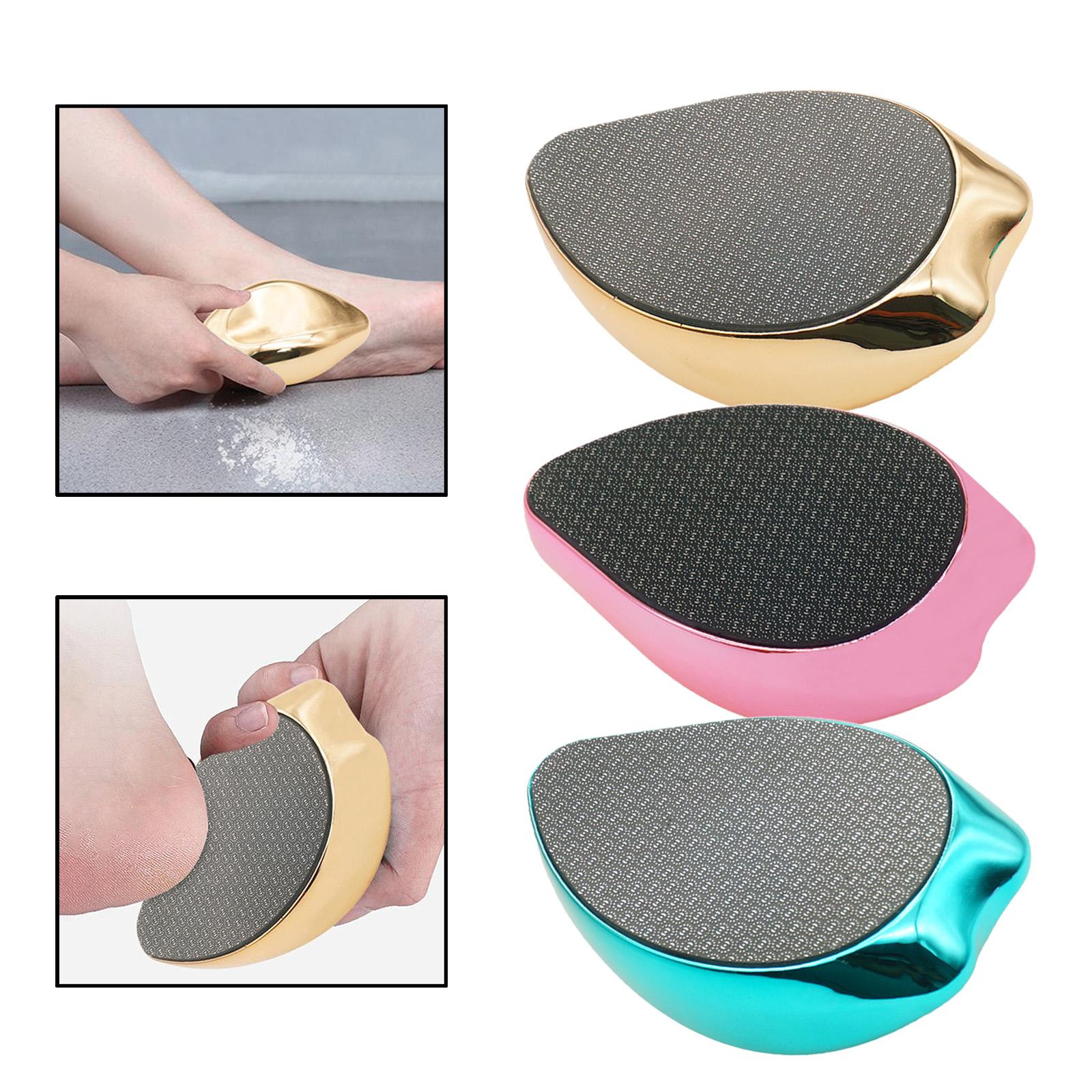 Portable Foot File Reusable Foot Care Tool for Cracked Heel Wet and Dry Feet Golden