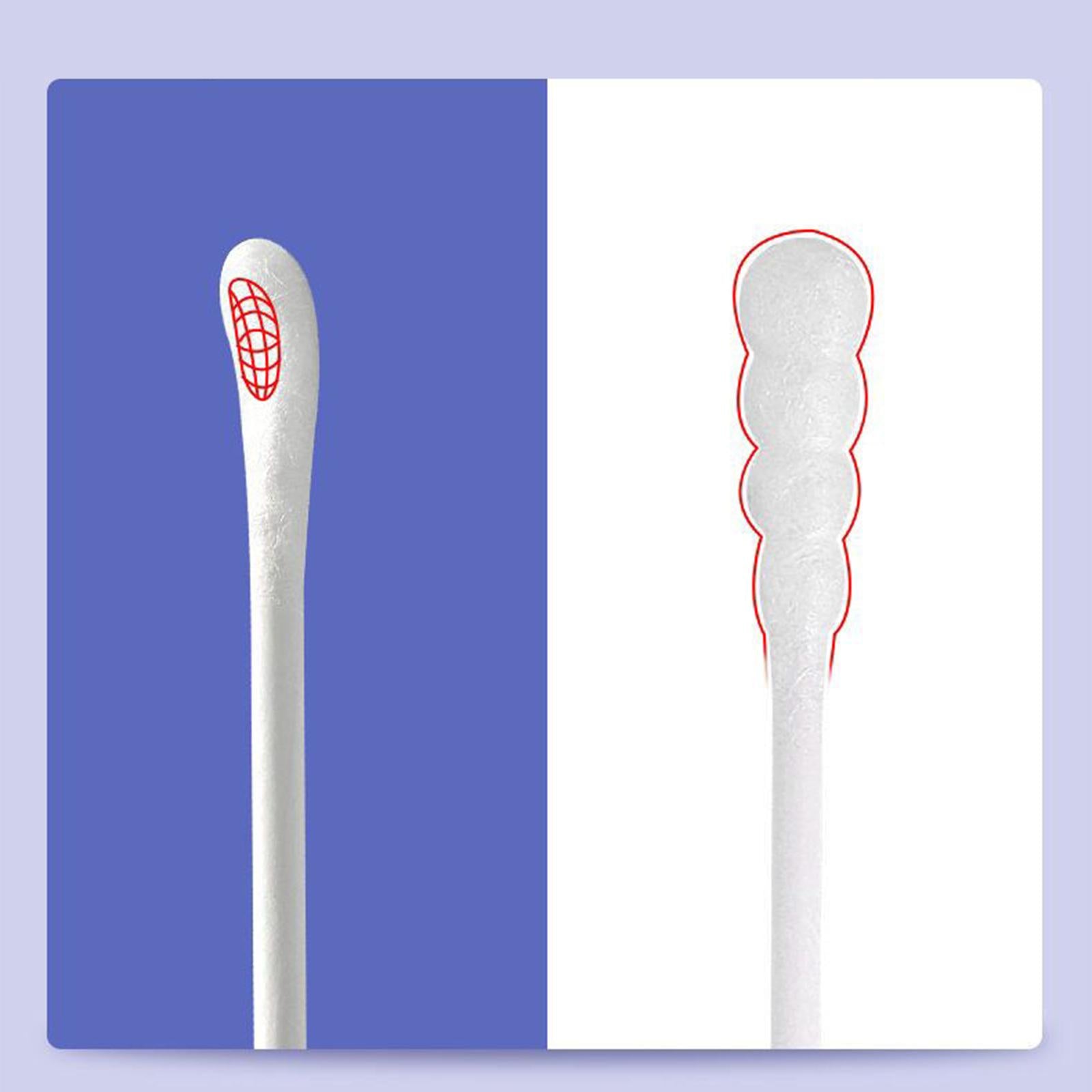 200 Pieces Baby Swabs Eyelash Extension Tools Paper Sticks Cotton Buds Tip