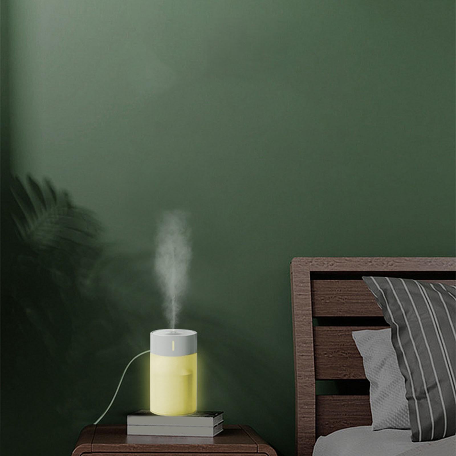 Air Humidifier Two Spray Modes Quiet Comfort USB for Car Home Office Yoga Pink