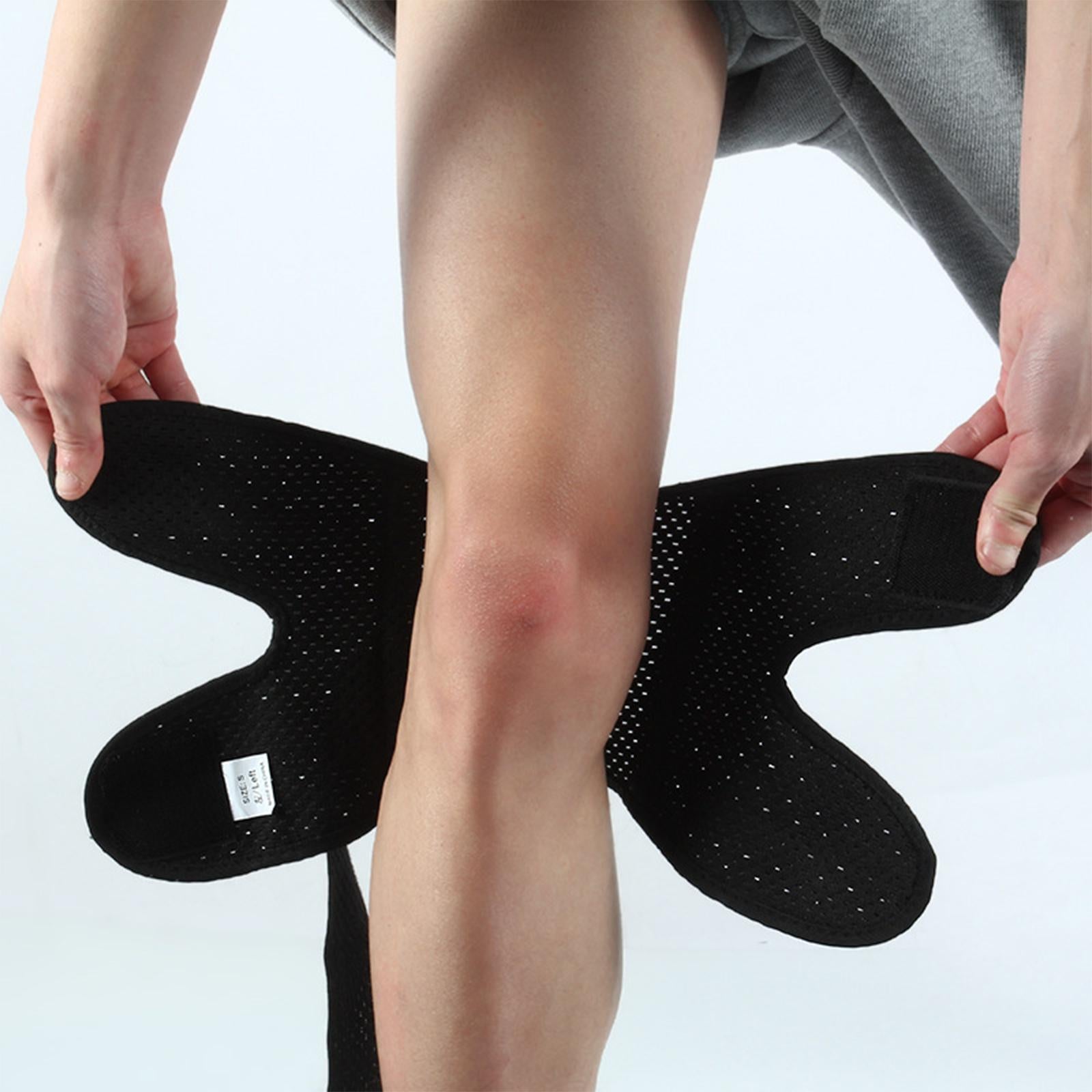 Black Knee Brace for Tennis Volleyball  for Tendinitis Pain L Right