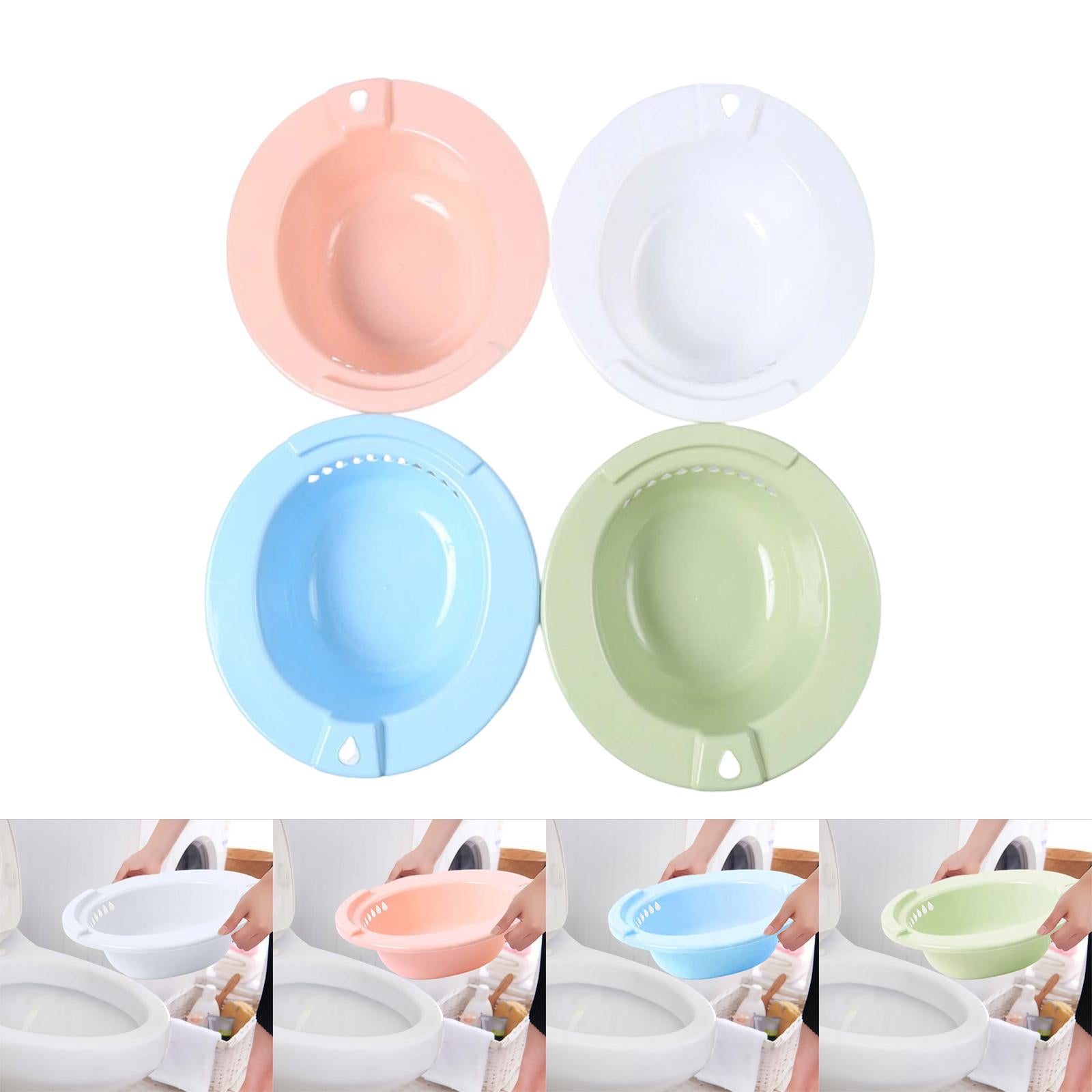 Sitz Bath Bidet Hemorrhoids Relieve Perineal Soaking for Standard Toilet White